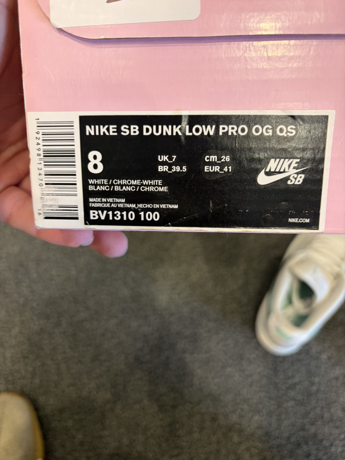 Diamond Supply Co. × Nike Nike SB Dunk Low Diamond Supply Co. White Diamond Size US 8 / EU 41 - 7 Thumbnail