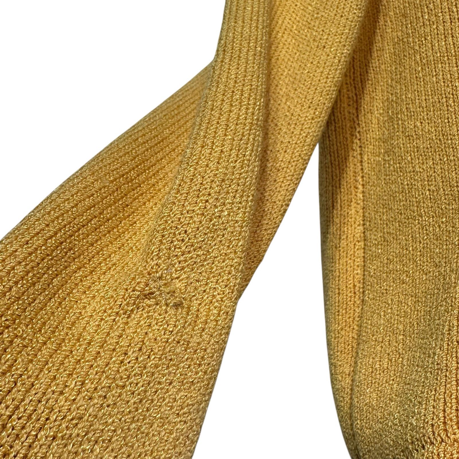 St. John Vintage St John Marie Gray Yellow Knit Cardigan Size 6 Size M / US 6-8 / IT 42-44 - 3 Thumbnail