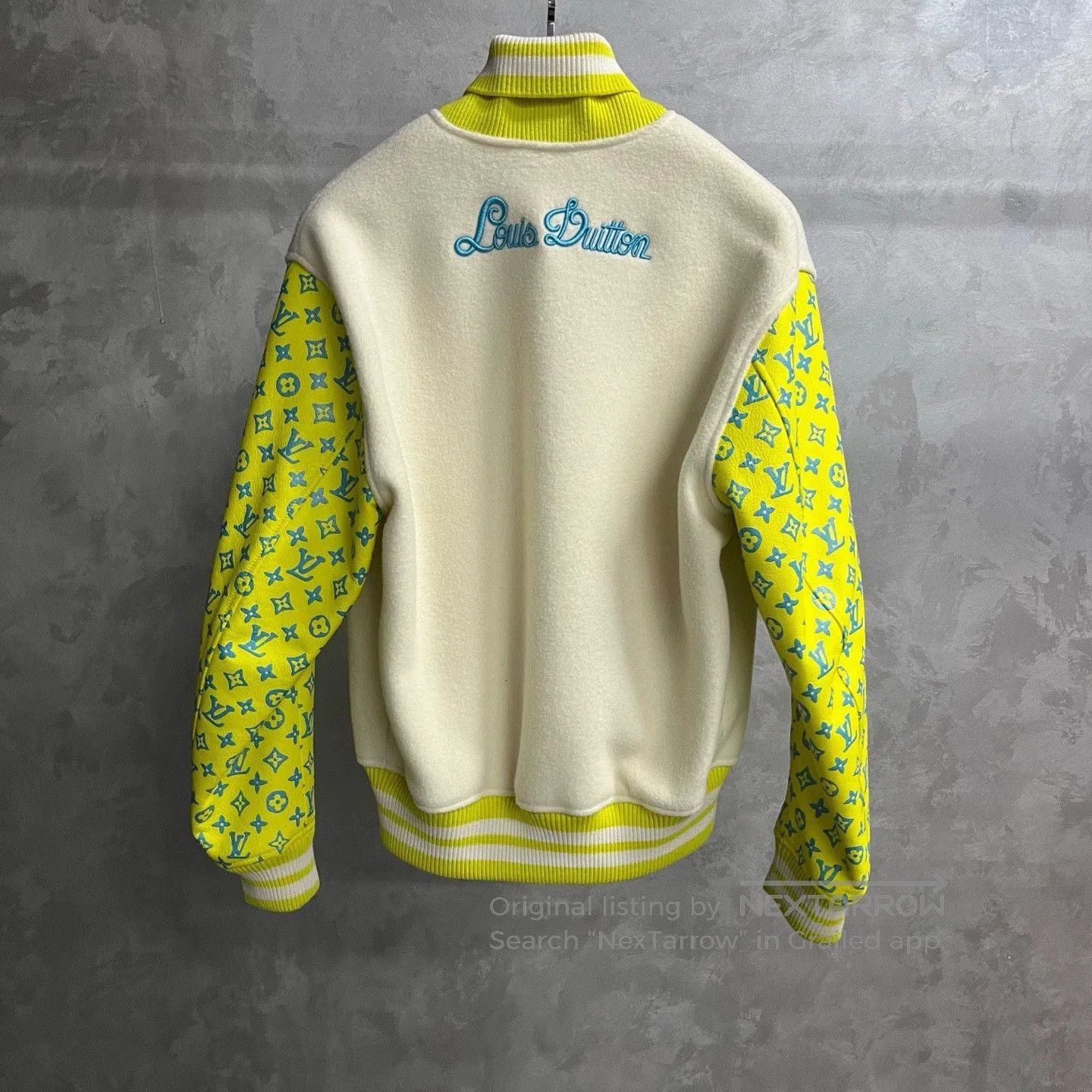 Louis Vuitton louis vuitton yellow baseball jacket with logo. Size US L / EU 52-54 / 3 - 5 Thumbnail