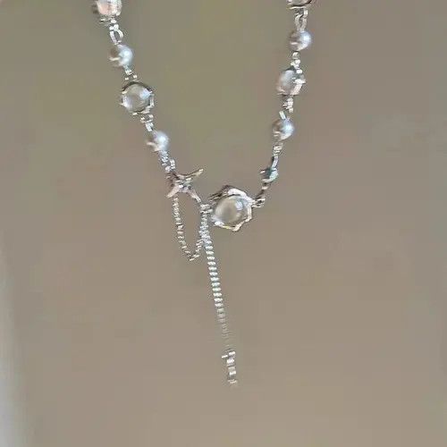 Vintage Electro Chain Crystal Stone Shiny Abstract Star Pop Choker Size ONE SIZE - 2 Thumbnail