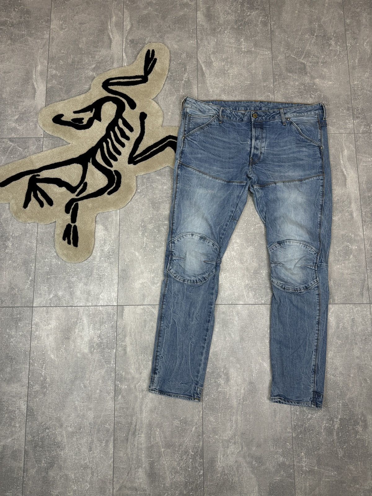 G-Star × Vintage Mens G Star Raw 5620 3D SLIM cargo pants jeans denim Size US 38 / EU 54 - 1 Thumbnail