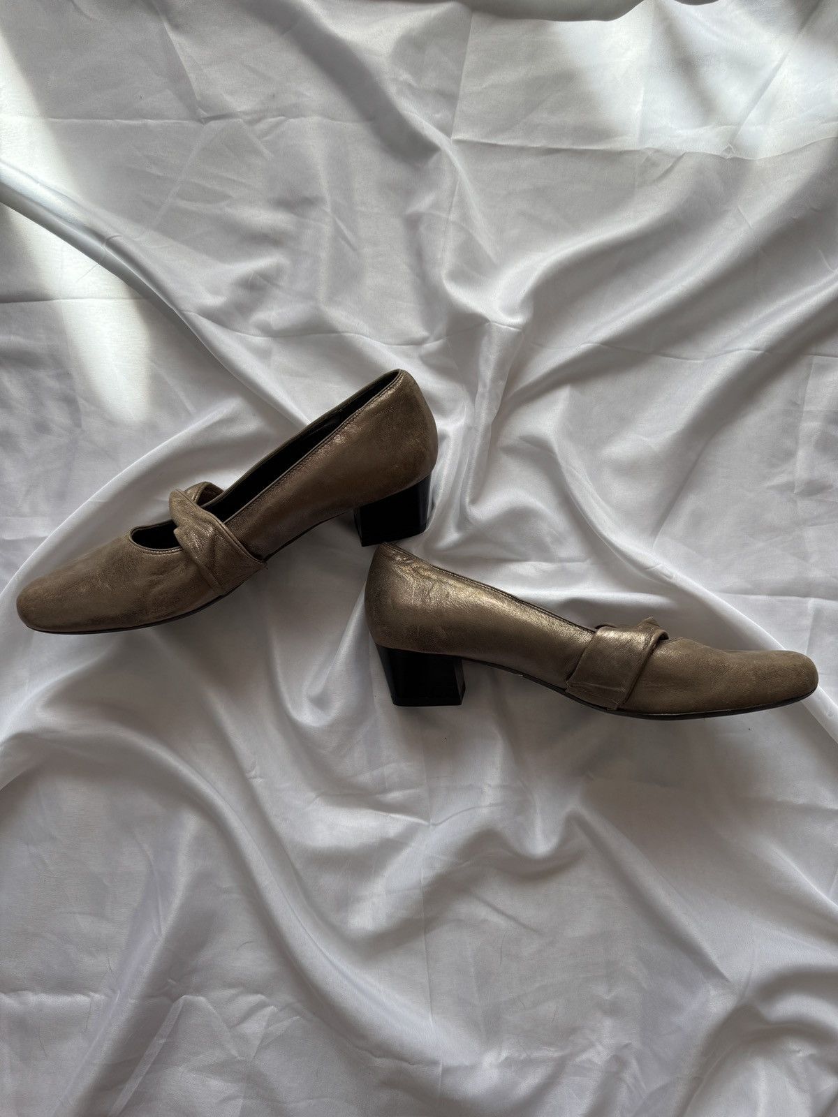 Hysteric Glamour Avant Garde Vintage Real Faded Leather Heel Flat Boots Size US 9 / IT 39 - 3 Thumbnail
