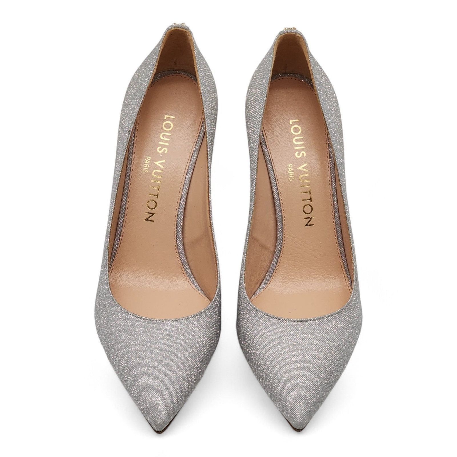 Louis Vuitton Blossom Pumps Glitter in Silver 35.5 5.5 NWB Size US 5.5 / IT 35.5 - 4 Thumbnail