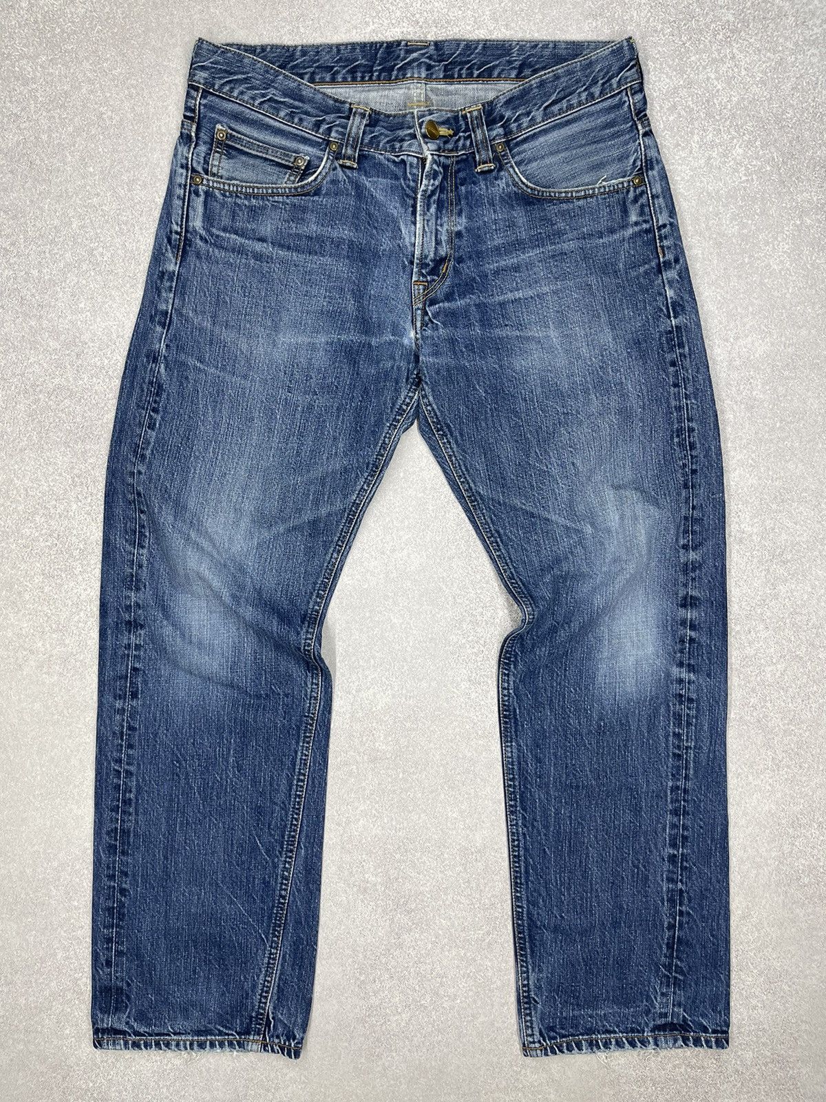 Carhartt × Carhartt Wip × Vintage Vintage Carhartt Bronco Denim Jeans Blue Y2K Size 32 Size US 32 / EU 48 - 6 Thumbnail