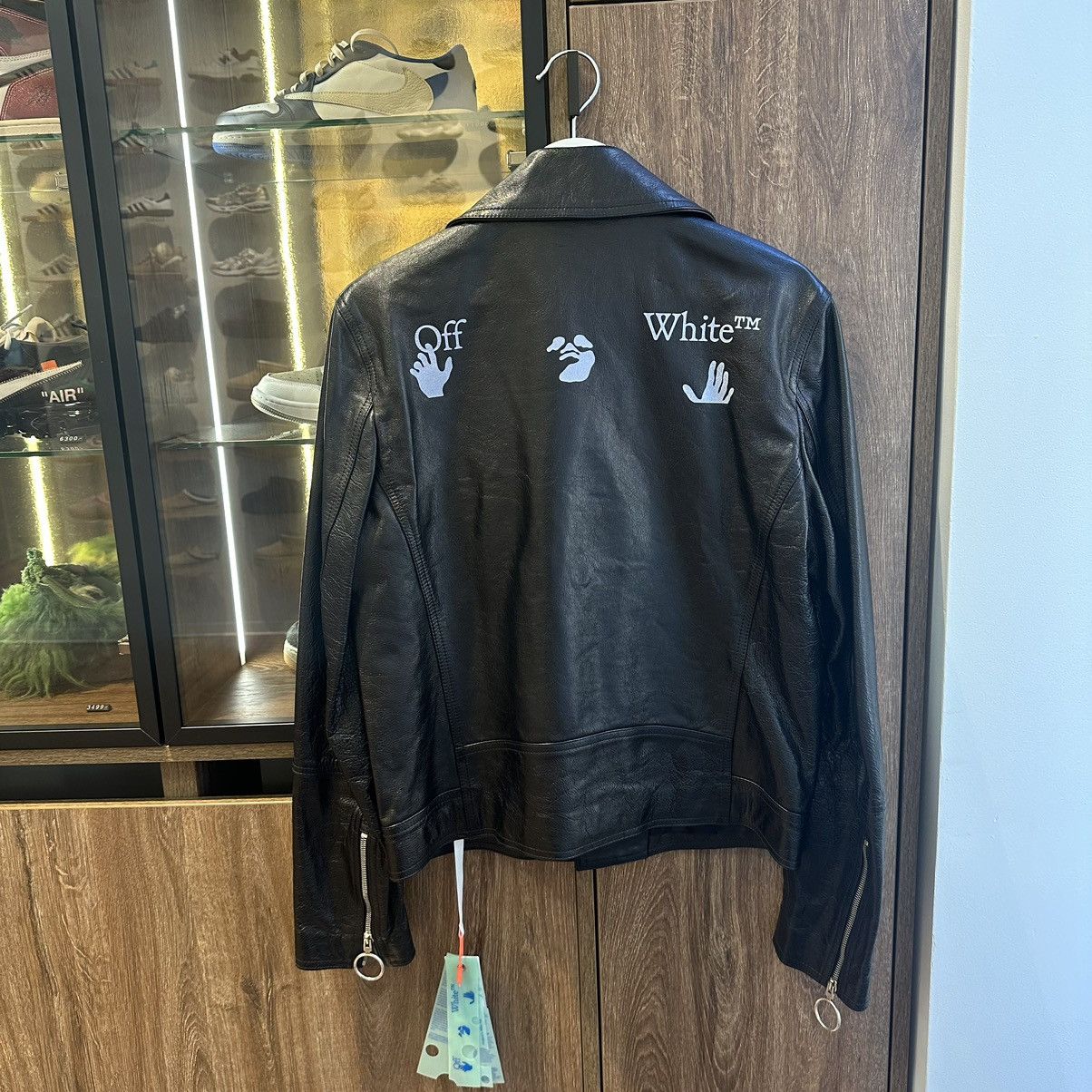 Off-White Off white leather jacket rare Size US M / EU 48-50 / 2 - 1 Thumbnail