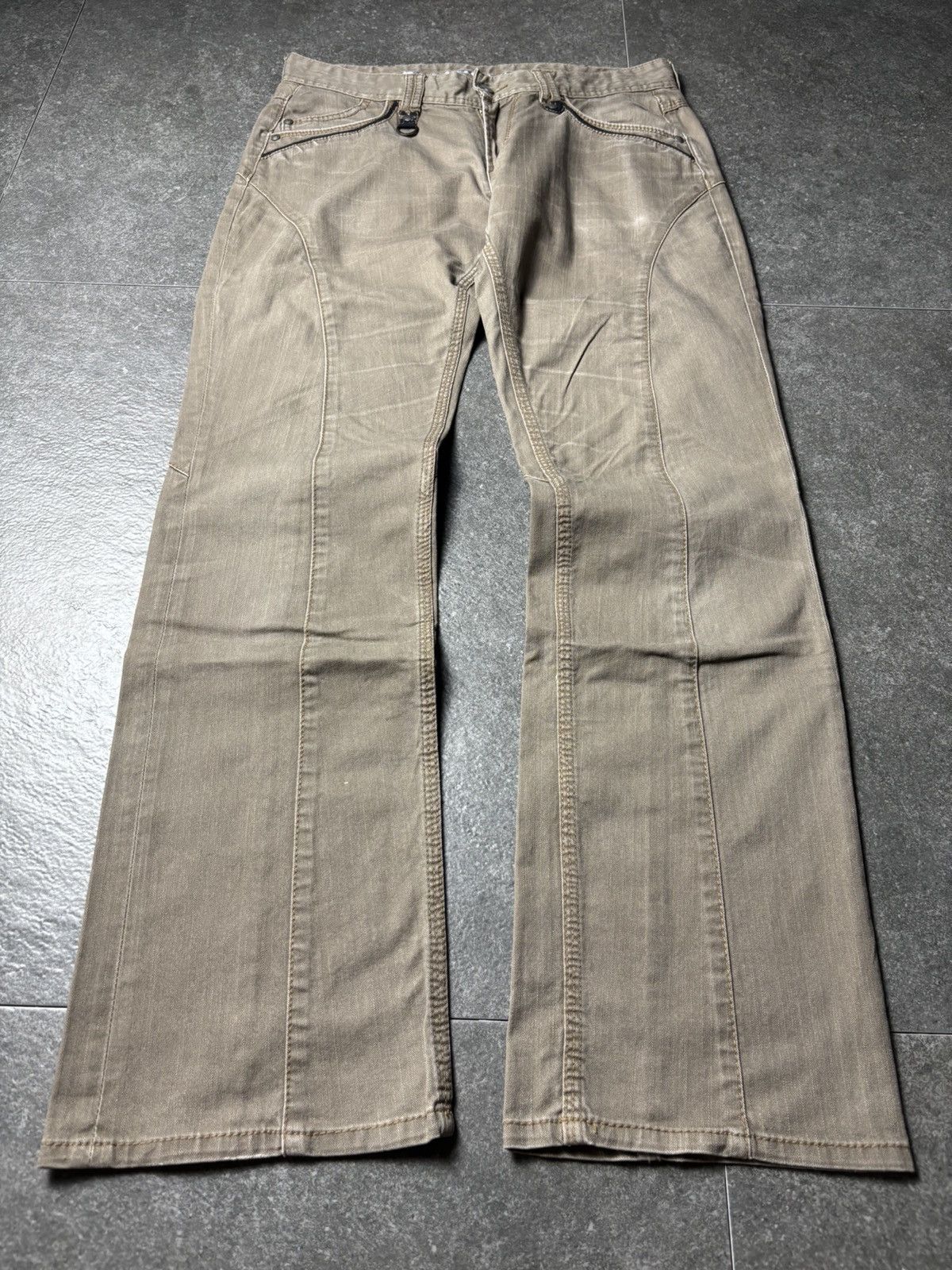 2000s Nicole Club For Men Panelled Bootcut Pants