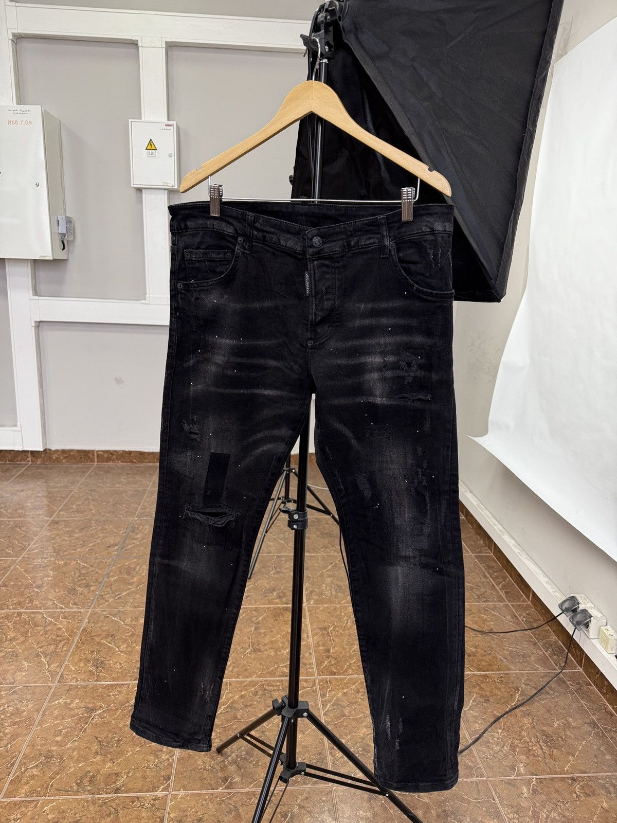 Dsquared2 🇮🇹 Y2K Dsquared2 Punk Jeans Made in Italy Rare Retro Hype Size US 36 / EU 52 - 1 Thumbnail
