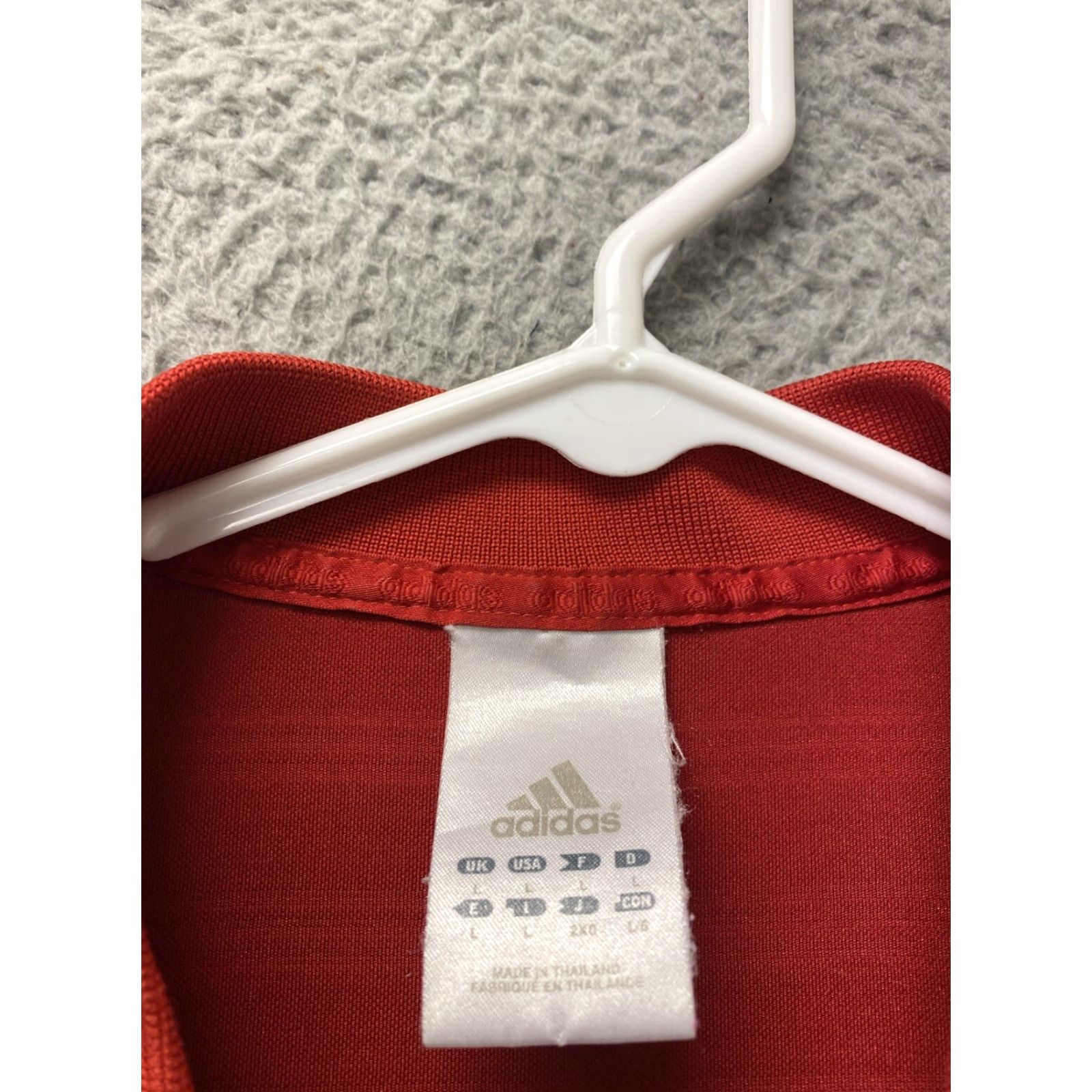 Adidas ADIDAS Huskies Soccer USA Golf Polo Shirt Adult L Red Mens Size US L / EU 52-54 / 3 - 4 Thumbnail