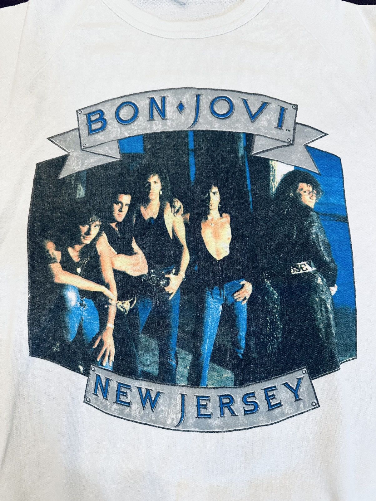 Other VTG Bon Jovi New Jersey 1989 Tour Sweatshirt-Faded Tag-Med Size US M / EU 48-50 / 2 - 2 Thumbnail
