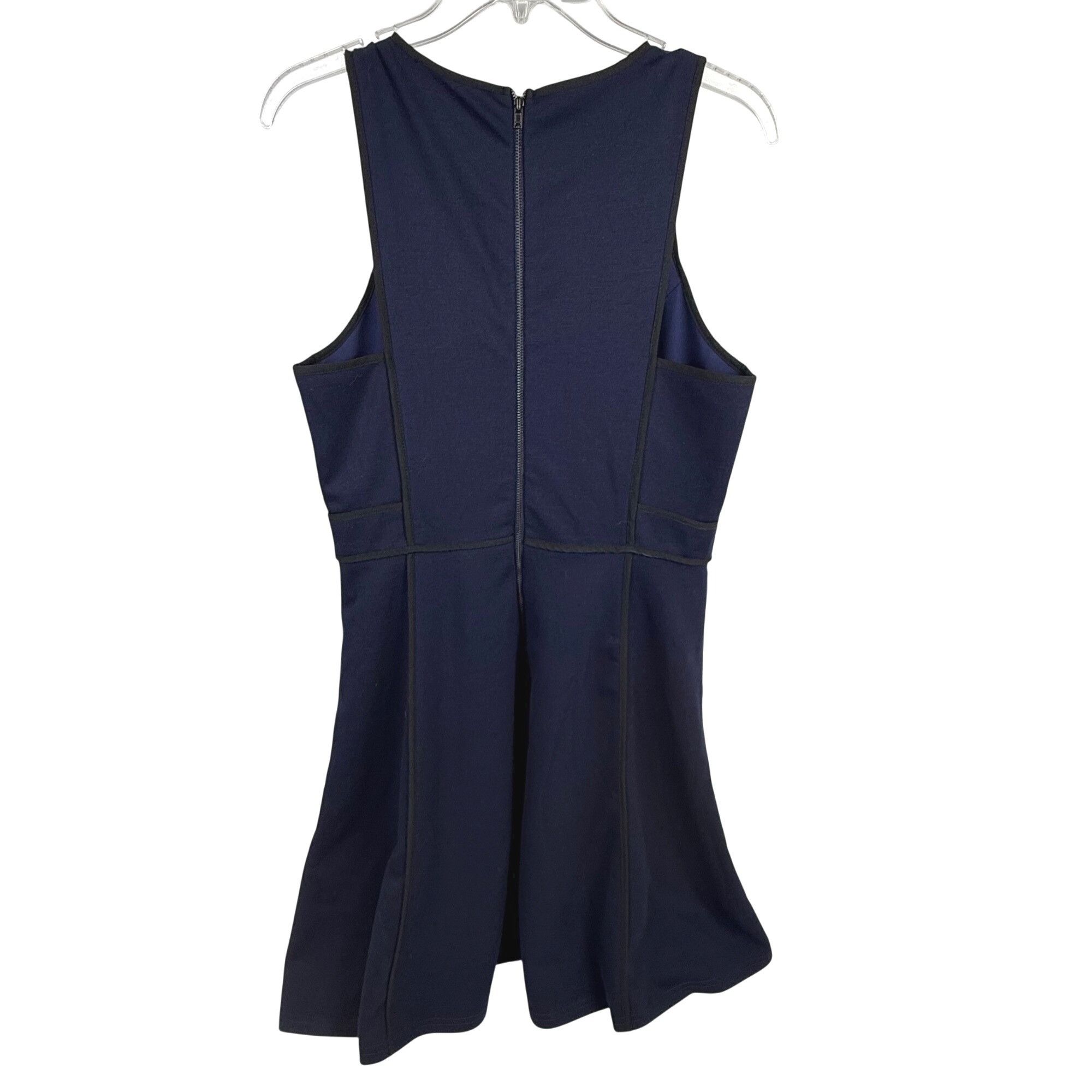 Other Adelyn Ray Stitch Fix Navy Blue Scuba Dress Sleeveless V-Nec Size M / US 6-8 / IT 42-44 - 3 Thumbnail