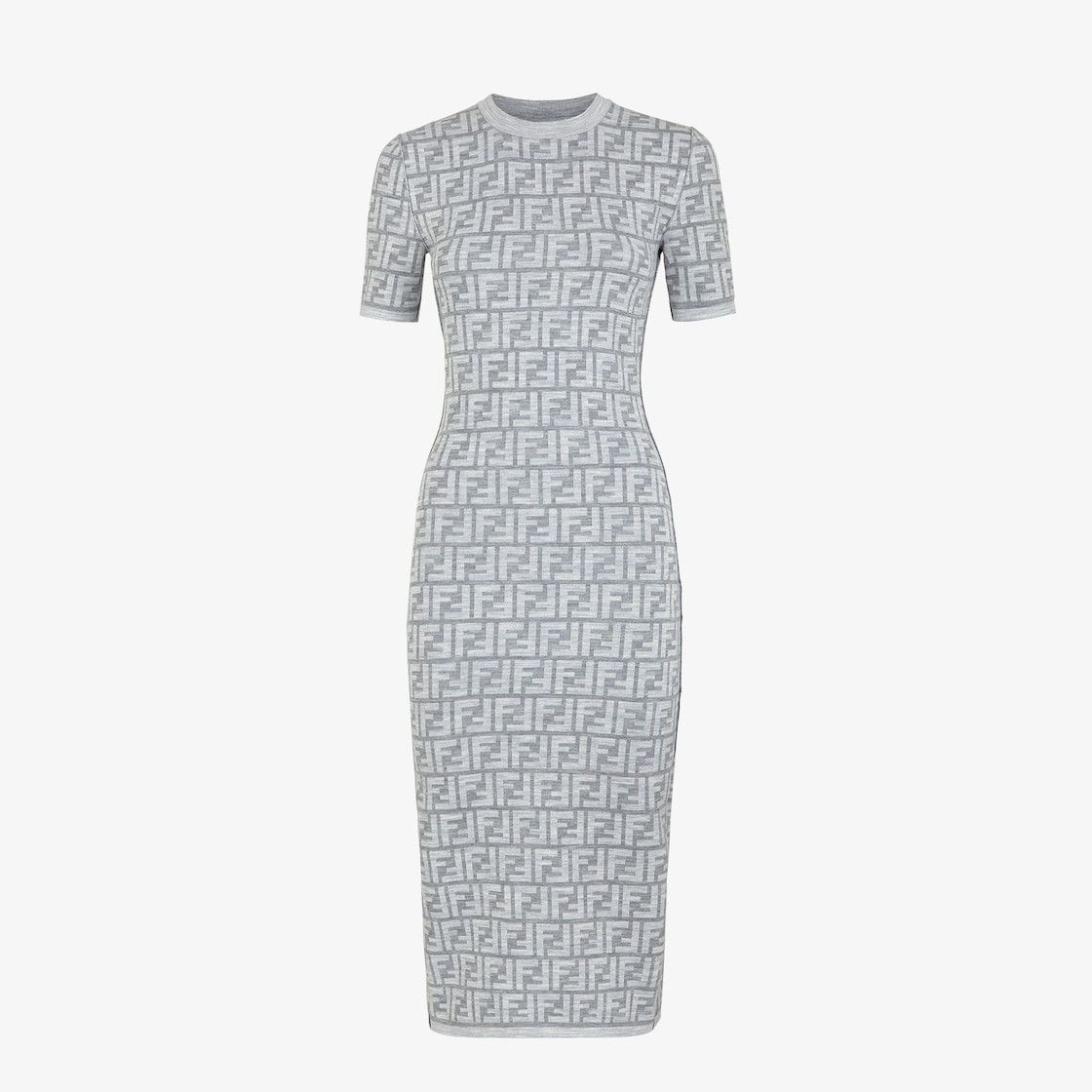 Fendi o1s1wg110925 Dress in Grey Size S / US 4 / IT 40 - 3 Thumbnail