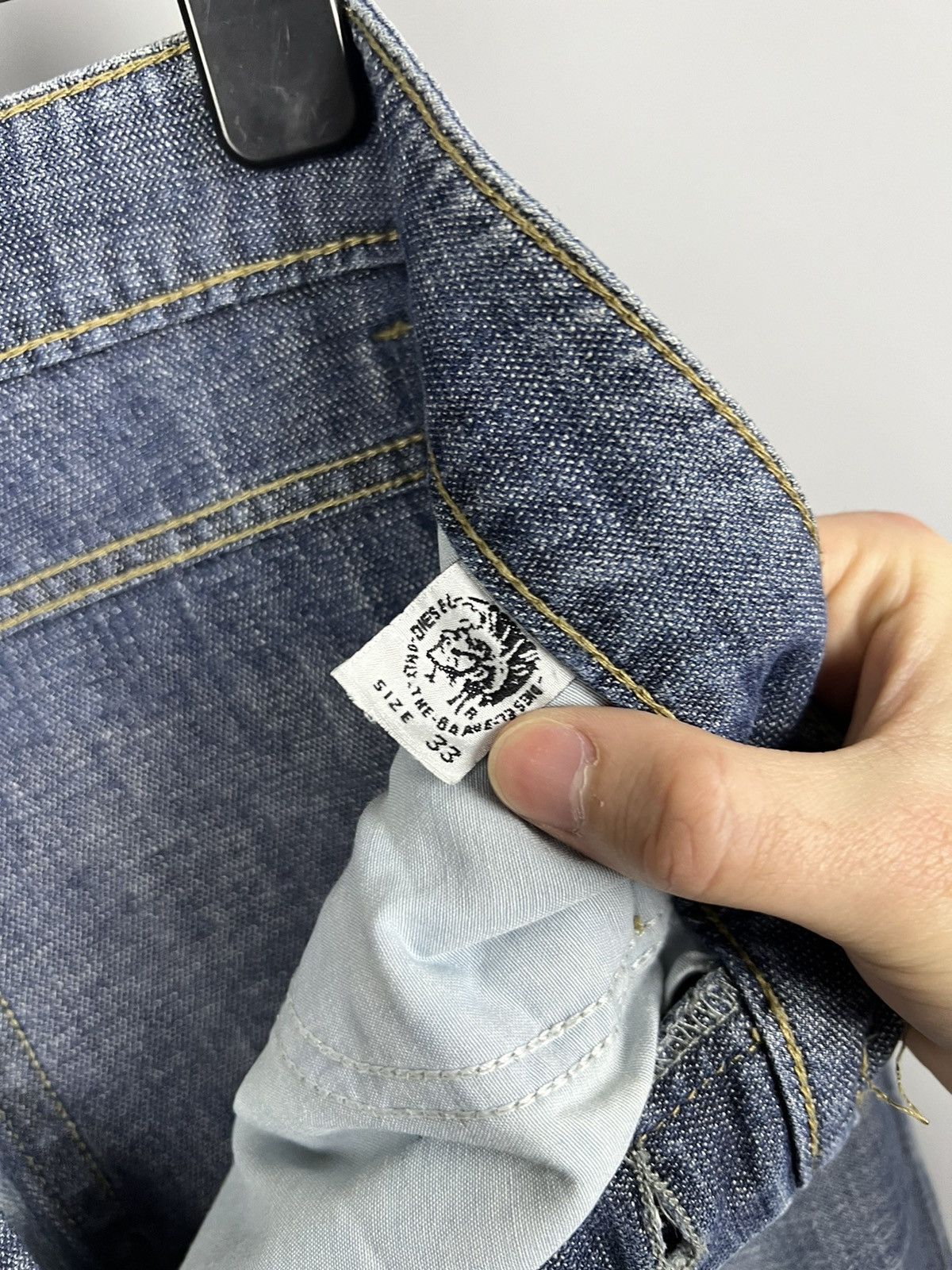 Diesel W33 Diesel Industry Denim Division Vintage Jeans Distressed Size US 33 - 12 Thumbnail