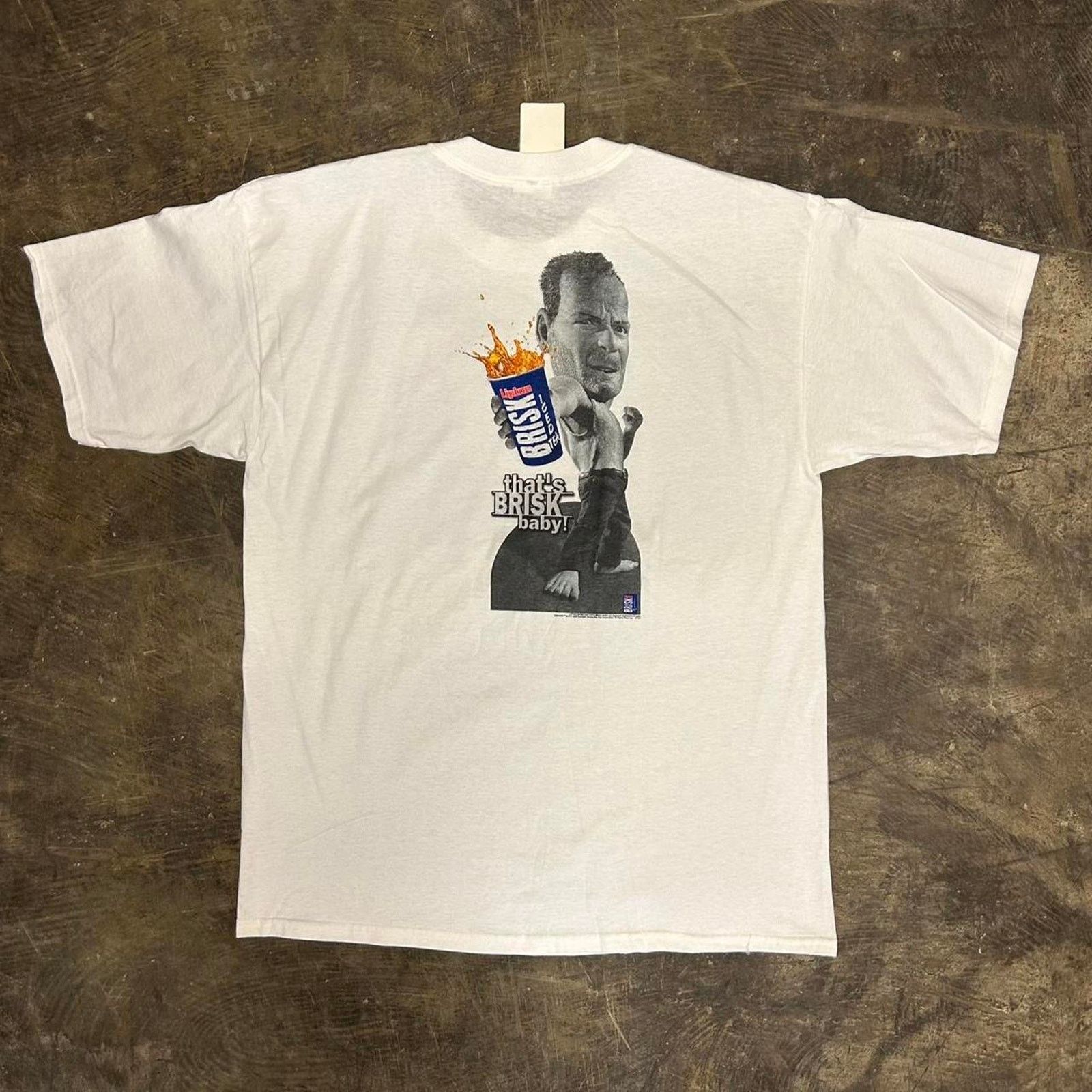 Gildan VTG Brisk Tea Die Hard Promo T-shirt Size US XL / EU 56 / 4 - 1 Thumbnail