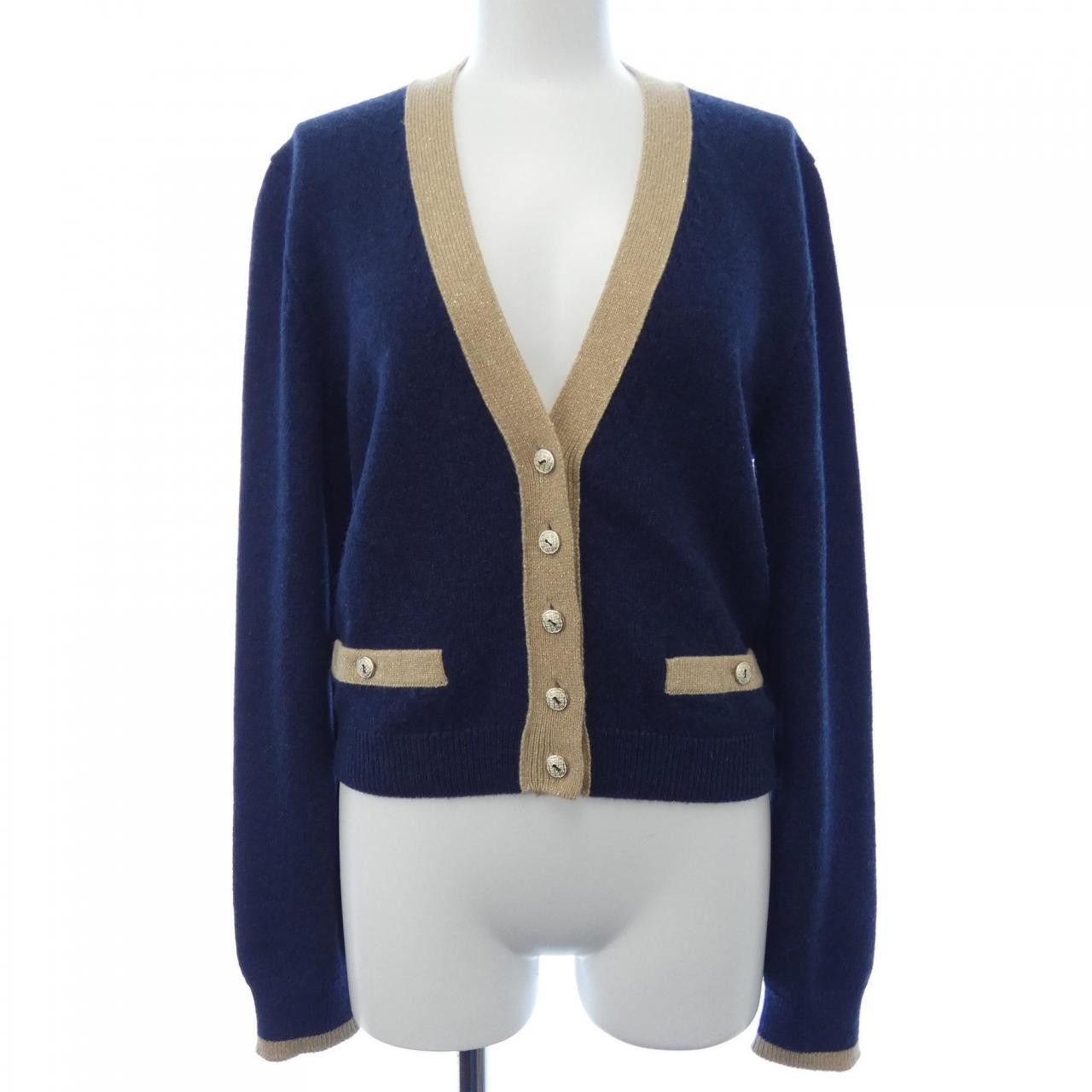 Chanel Chanel Chanel P57064K07433 Cashmere Cardigan Others Tops P57064K07433 DUTY FREE for USA Size ONE SIZE - 1 Thumbnail