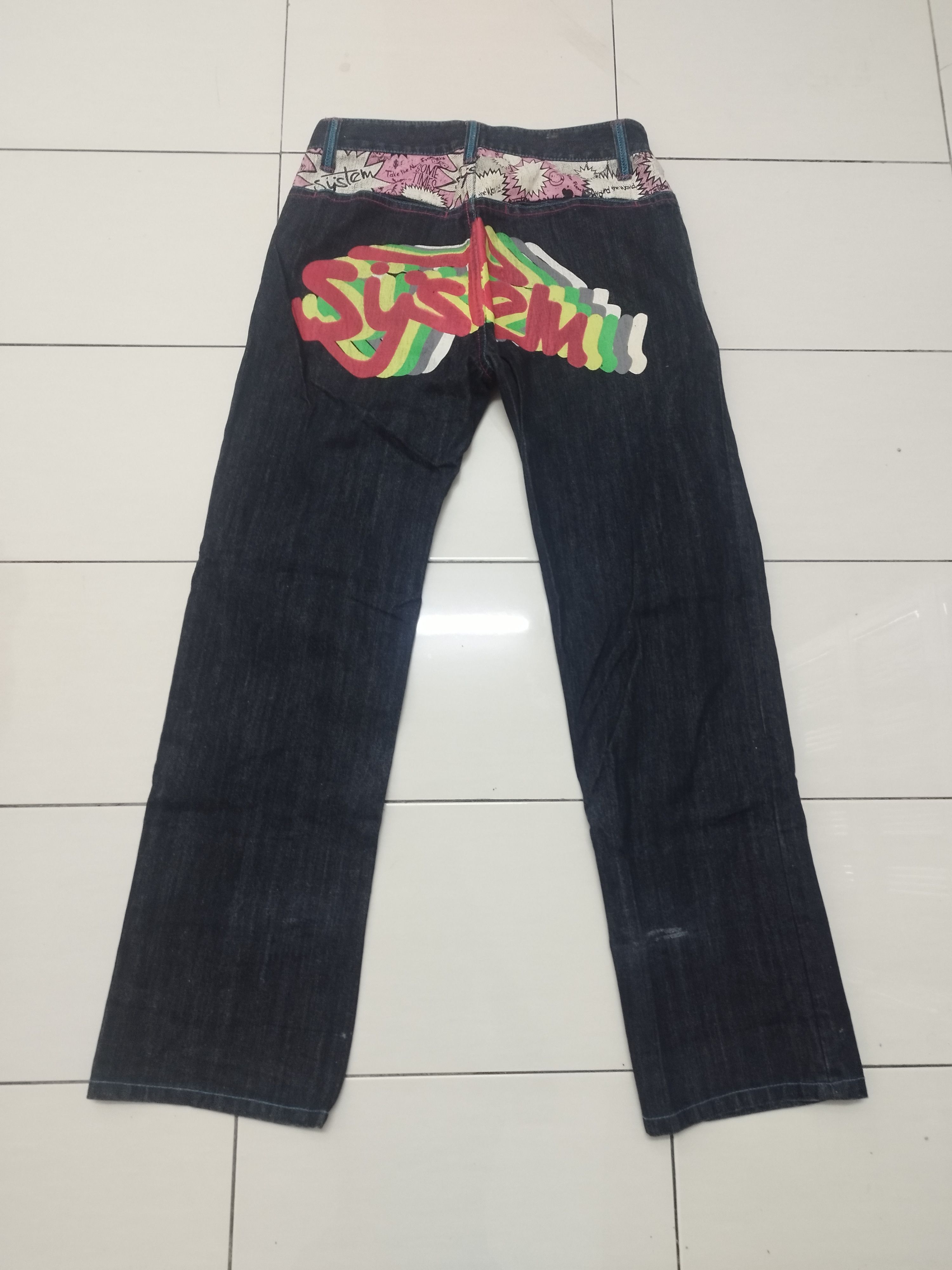If Six Was Nine × Japanese Brand JAPANESE BRAND BIG LOGO EMBROIDERED JEANS Size US 32 / EU 48 - 6 Thumbnail