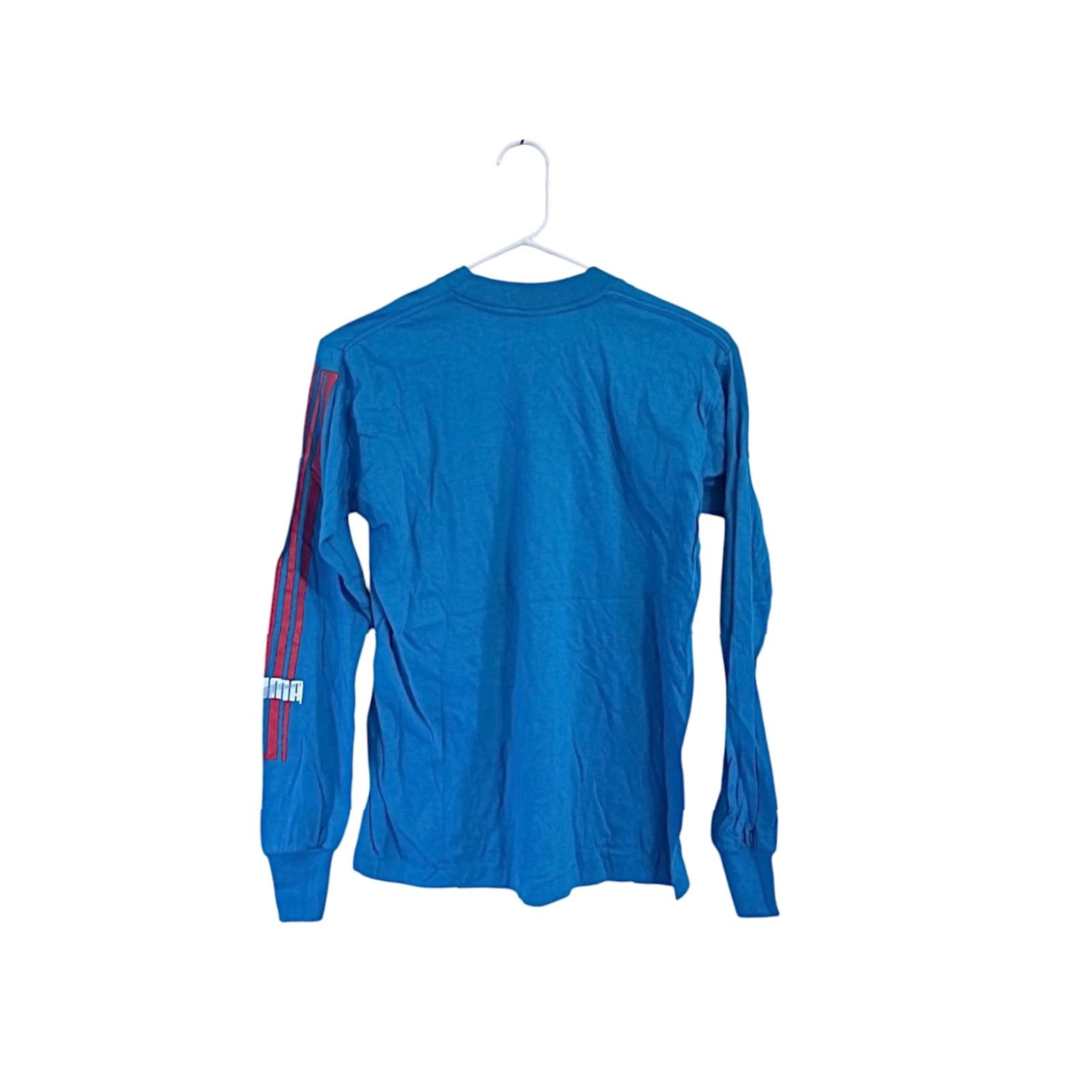 Puma VINTAGE PUMA Shirt Womens M Blue 80s Long Sleeve Graphic Tee NOS NWT USA made Size M / US 6-8 / IT 42-44 - 6 Thumbnail