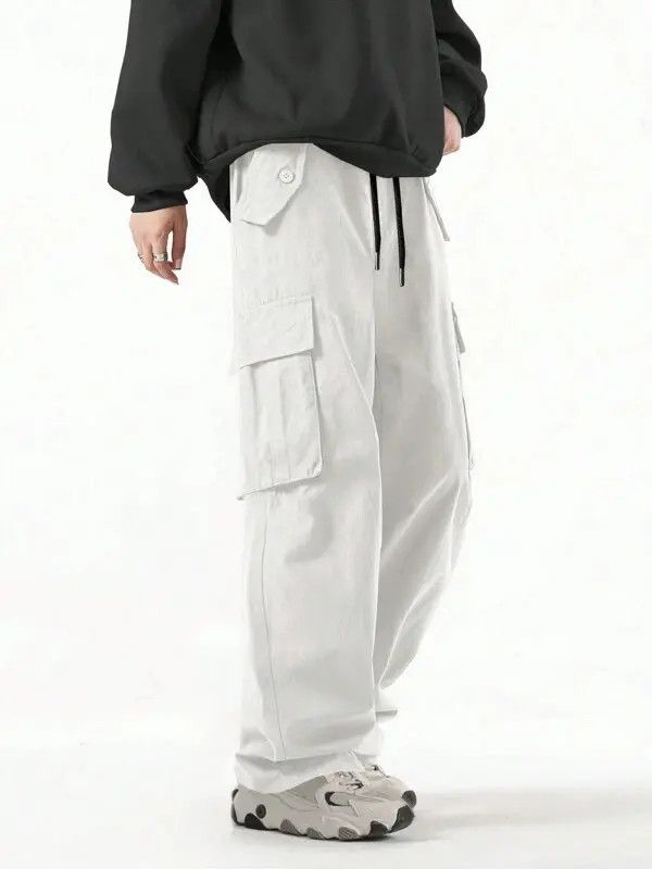 Designer Chizuru x Chi Washed Distressed Cargo Loose Fit Pants Size US 32 / EU 48 - 4 Thumbnail