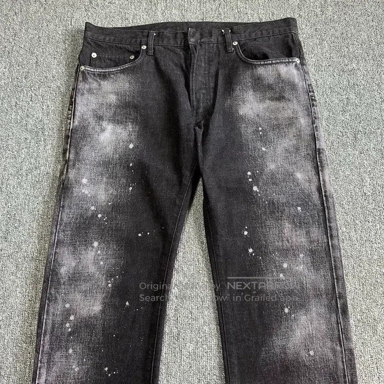 Dior Dior Light Gray Paint Starry Splash Denim Pants Size US 32 / EU 48 - 2 Thumbnail