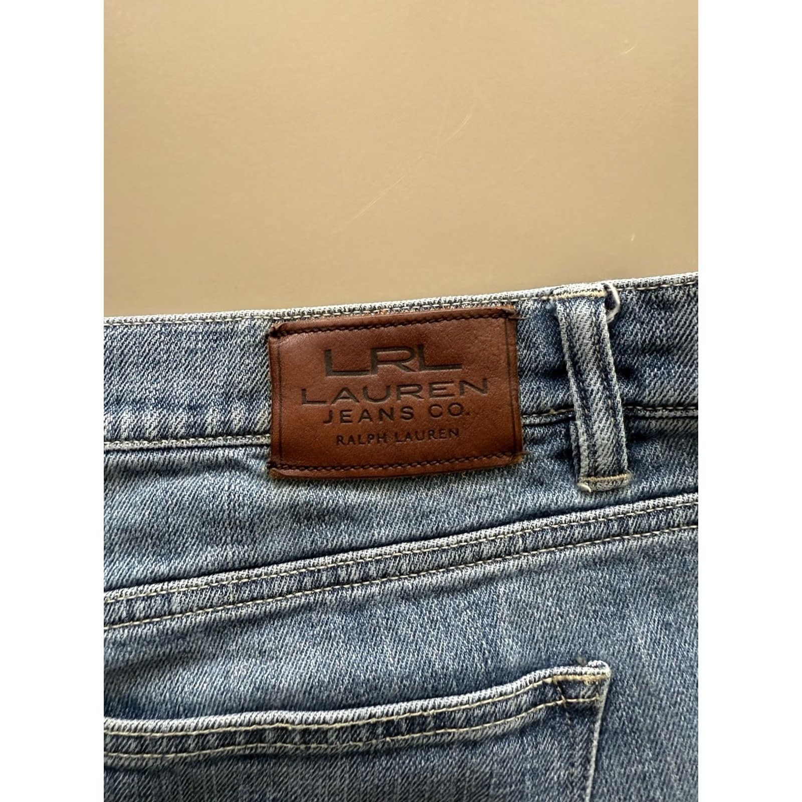 Ralph Lauren Lauren Ralph Lauren Womens 18W Blue Denim Jeans Classic Straight Leg Casual 90s Preppy Size 40" / US 18 - 3 Thumbnail