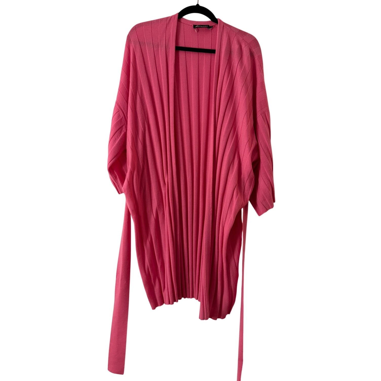 Marimekko Marimekko Vellova Pink Knitted Wool Belted Cardigan Size L / US 10 / IT 46 - 7 Thumbnail