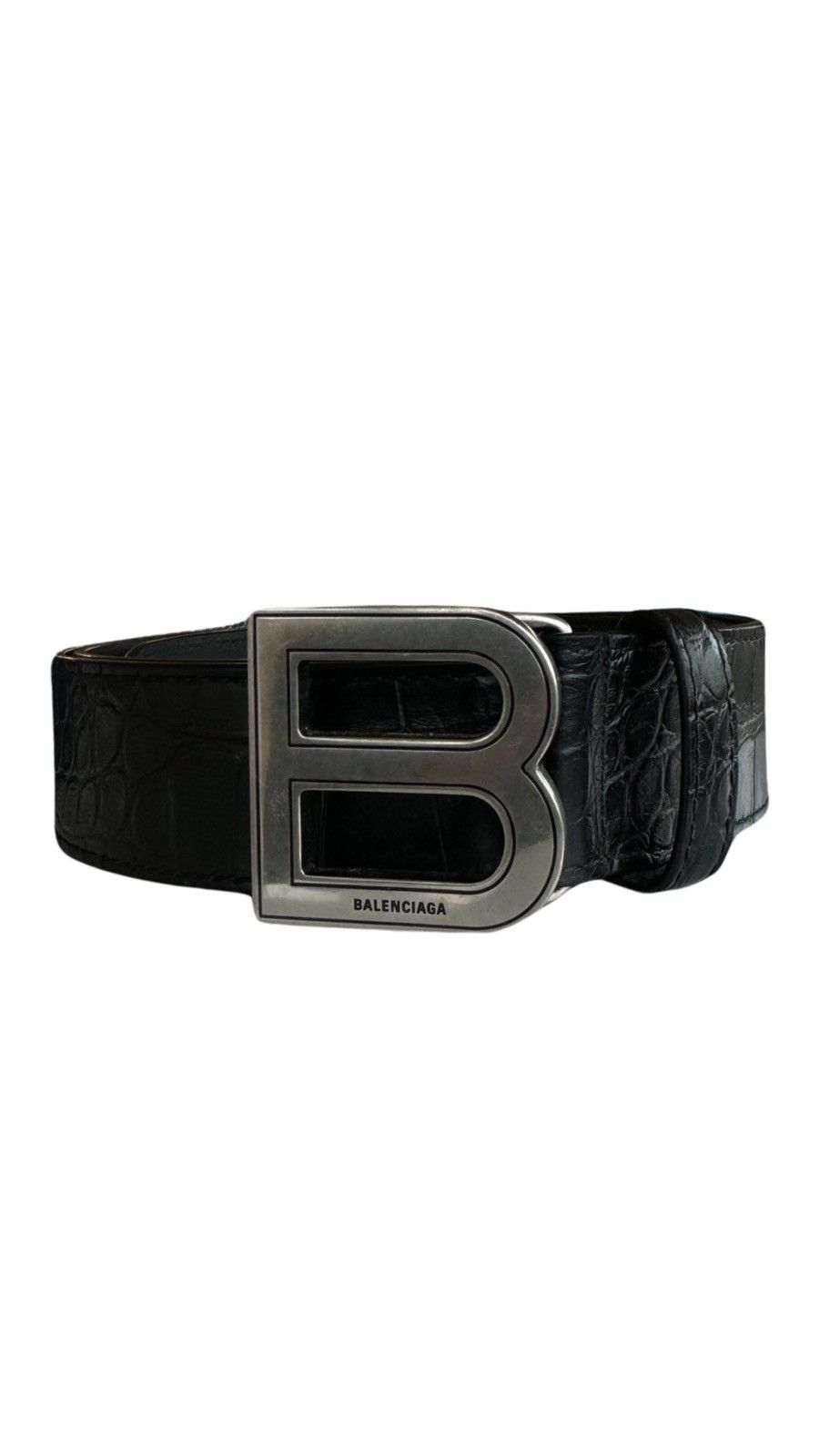 Balenciaga CROCODILE BALENCIAGA BELT SZ 100 Size ONE SIZE - 1 Thumbnail