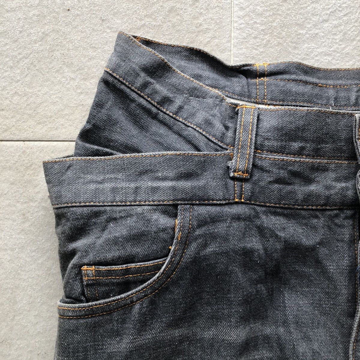 Japanese Brand Rare!Mangrove Denim double waist Size US 32 / EU 48 - 3 Thumbnail