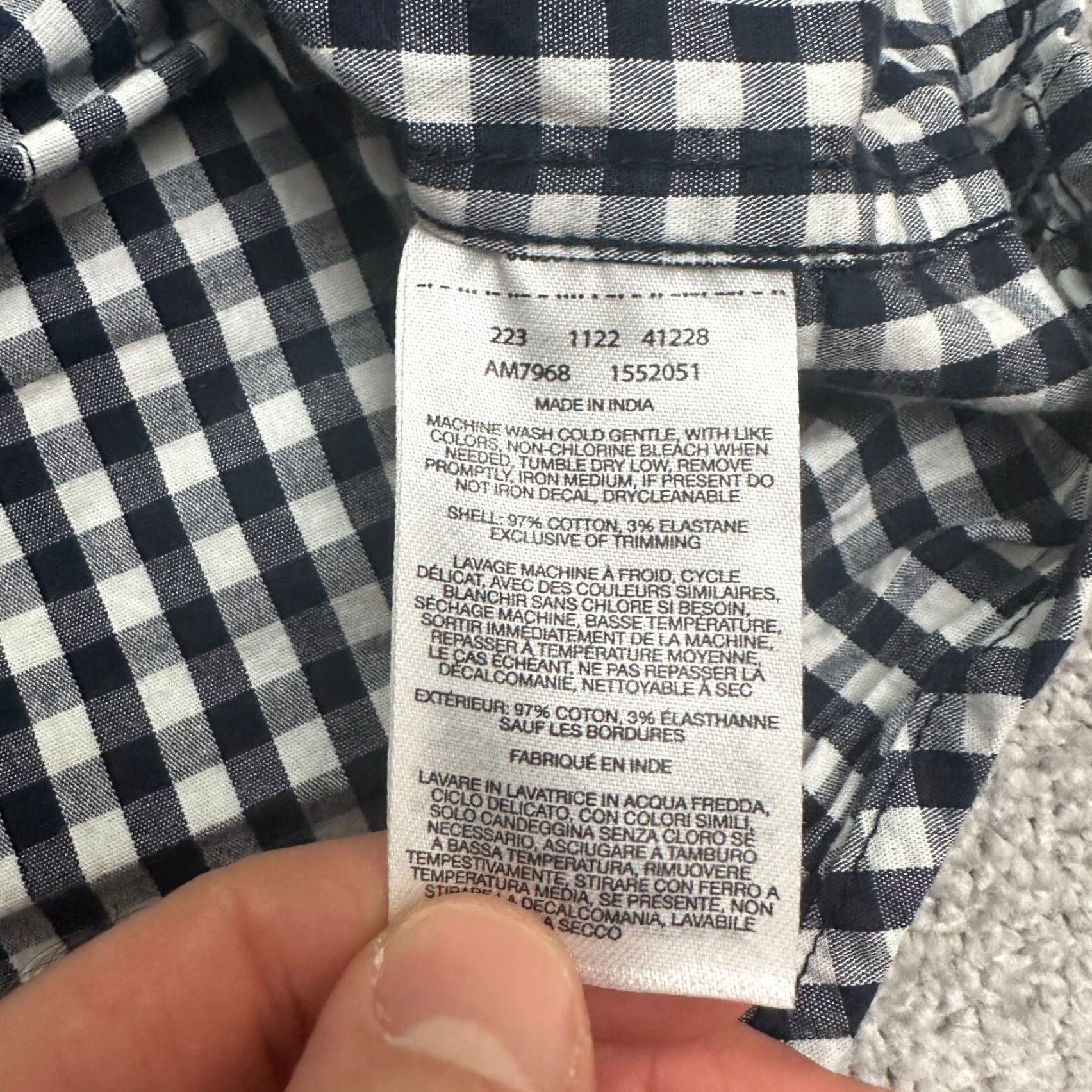Vintage Columbia Button-Up Shirt Men Medium Blue White Check Cotton Spandex Casual All Seasons Mens Size US M / EU 48-50 / 2 - 6 Thumbnail