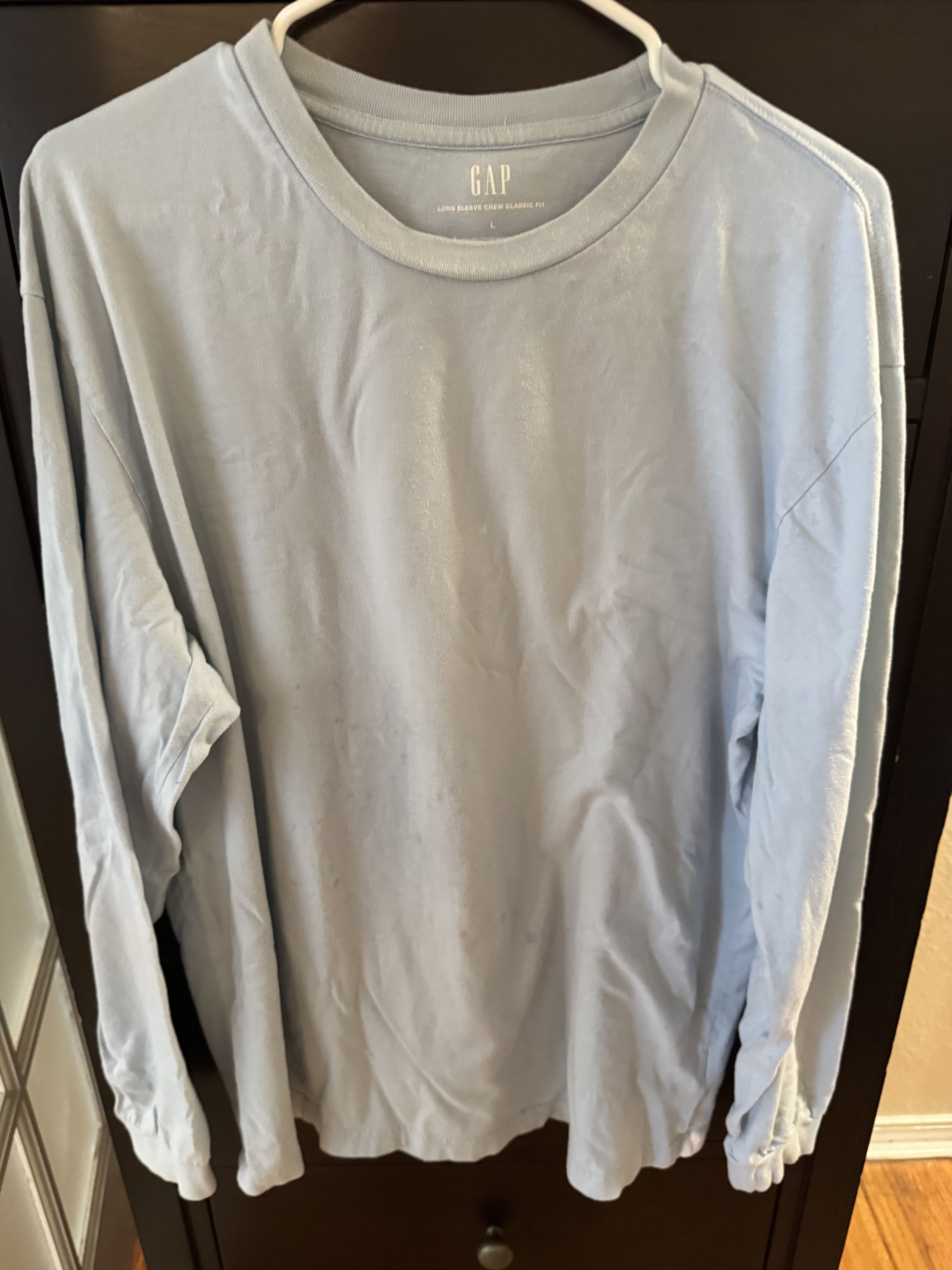 Gap Gap Long Sleeve T-Shirt. Light Blue. US L. No Defects. Size US L / EU 52-54 / 3 - 2 Thumbnail
