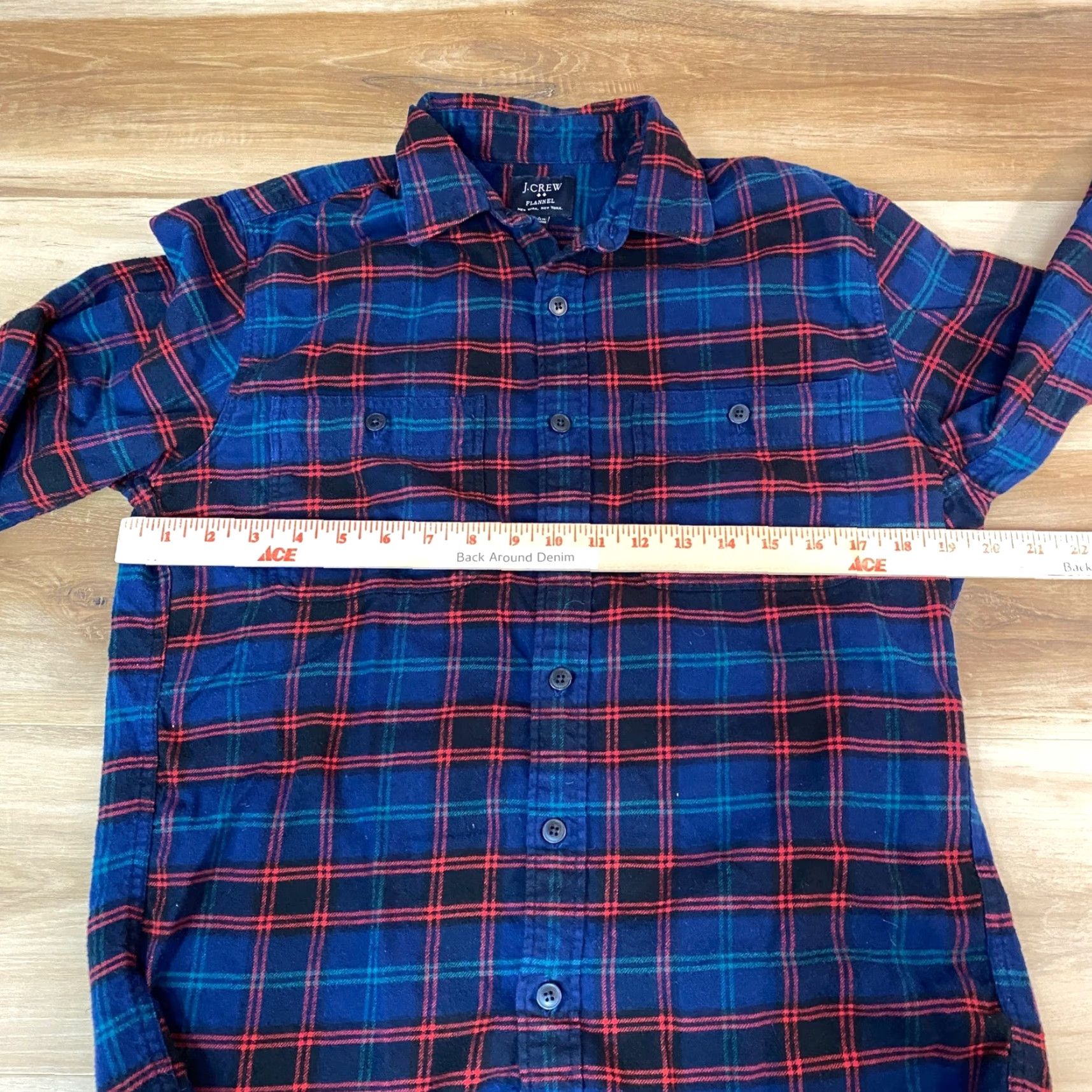 J.Crew J.Crew Shirt Mens Small Plaid Button Up Flannel Long Sleeve Blue Red Green Size US S / EU 44-46 / 1 - 6 Thumbnail