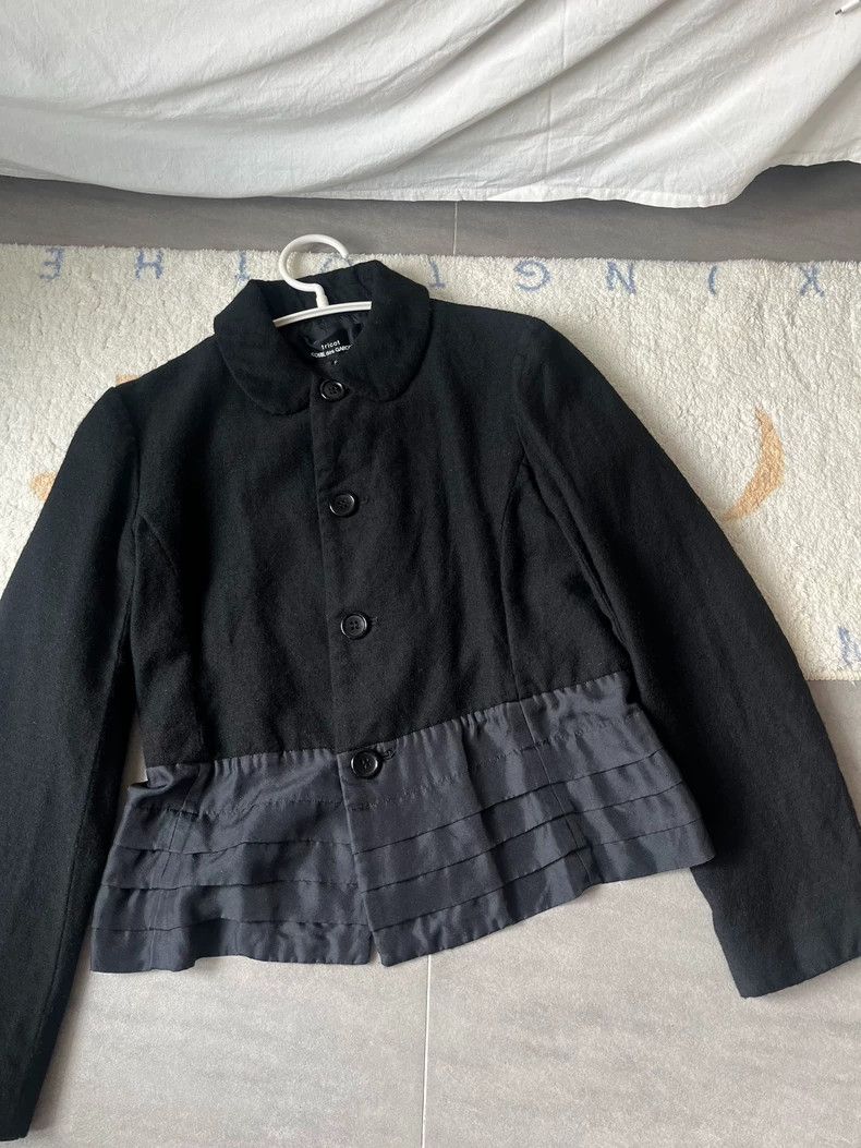 Comme des Garcons Comme Des Garcons Splicing silk layered suit jacket 2504-Ne Size S / US 4 / IT 40 - 1 Thumbnail