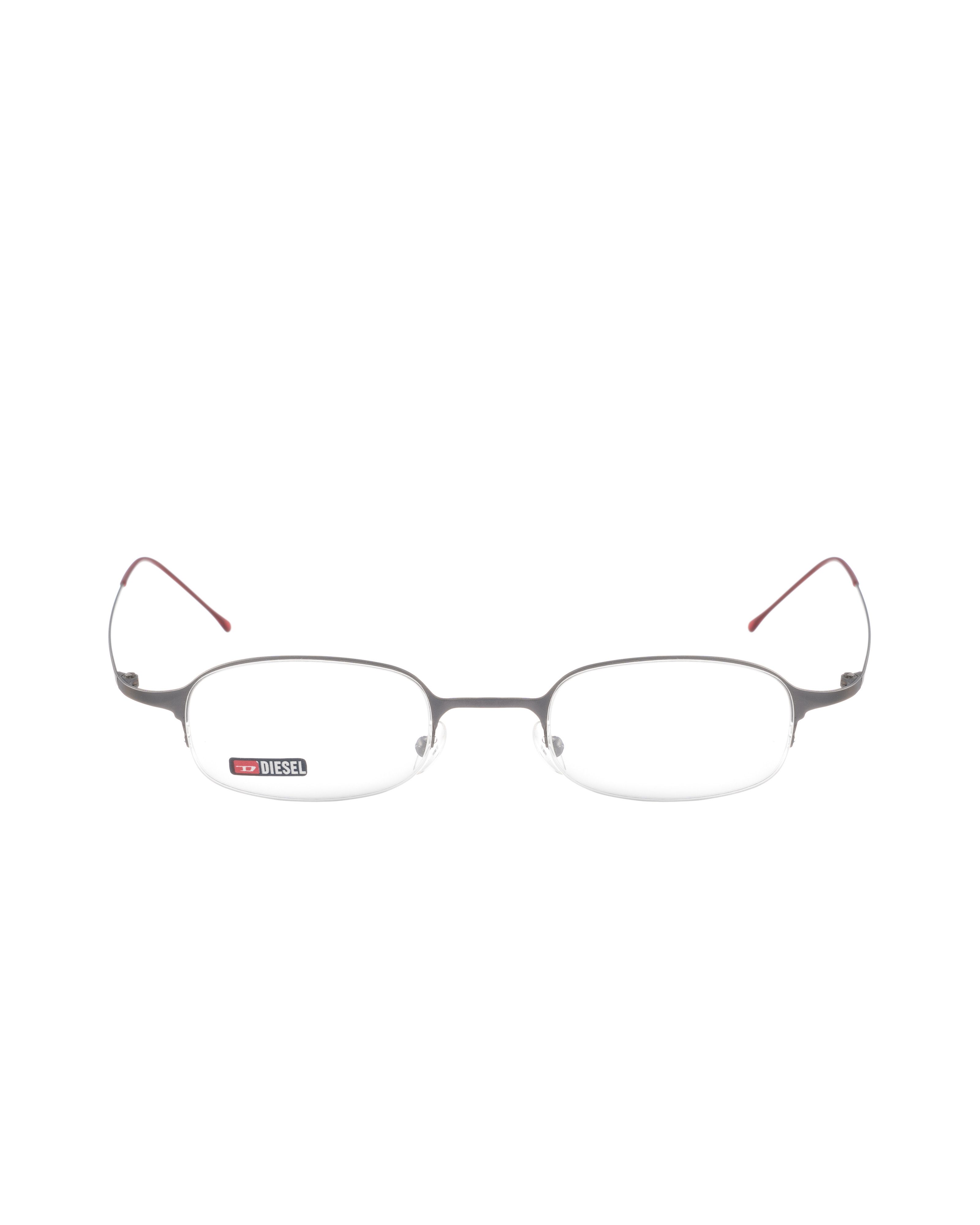 Diesel '00s Silver Half-Rim Mini Glasses