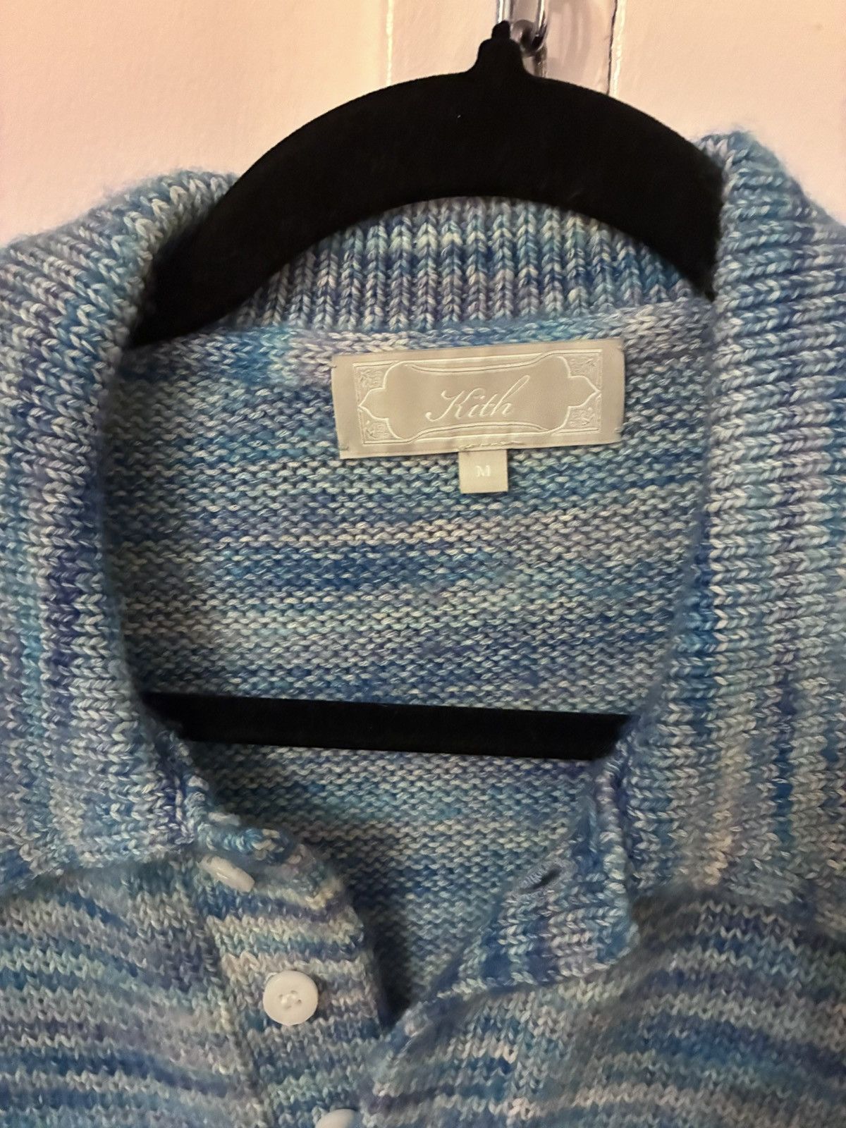 Kith Kith blue/purple knit longsleeve polo Size US M / EU 48-50 / 2 - 2 Thumbnail