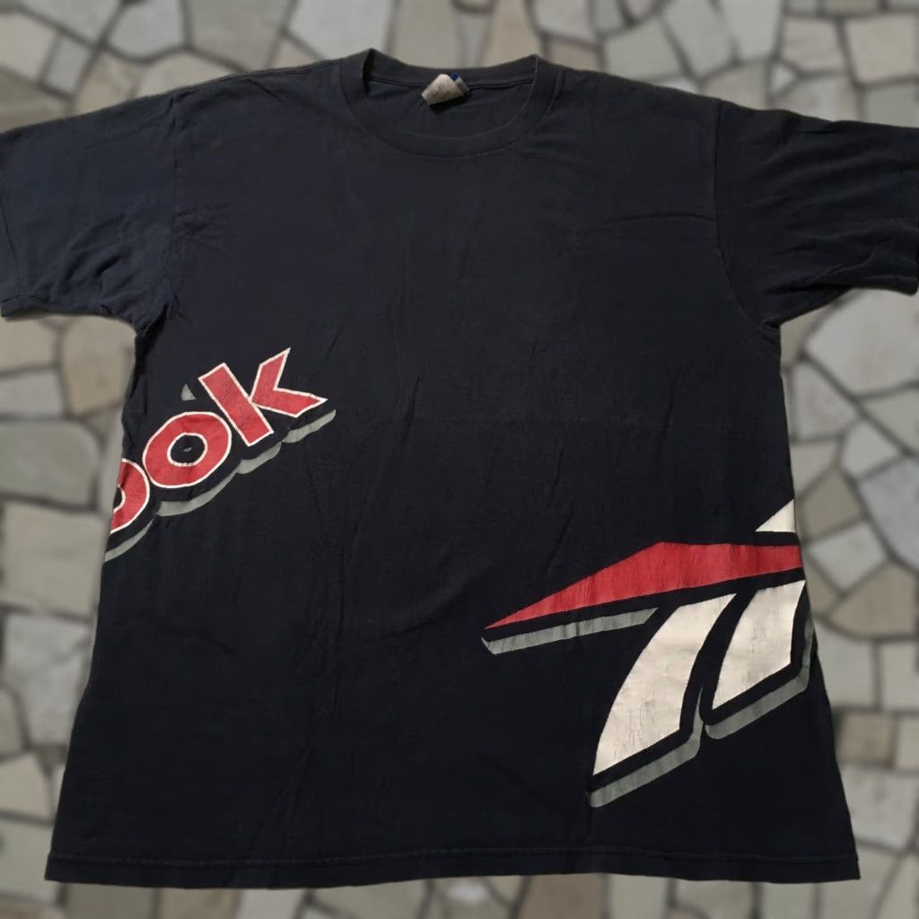 Reebok Vintage Reebok USA Made Big Logo T-Shirt L Men Blue Classic 90s Sports Logo Shirt Size US L / EU 52-54 / 3 - 1 Thumbnail