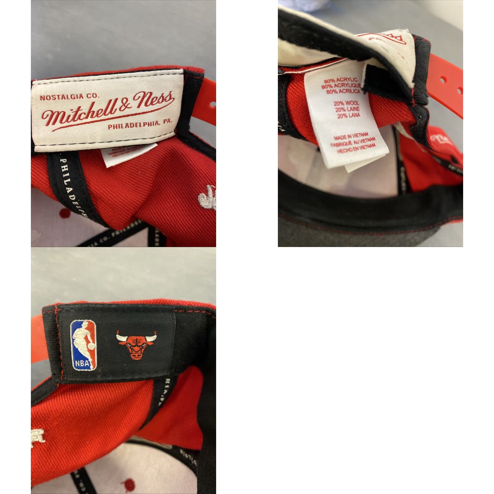 Mitchell & Ness Mitchell & Ness Core Basic Snapback Hat Gray-Red Chicago Bulls / 683 Size ONE SIZE - 8 Thumbnail