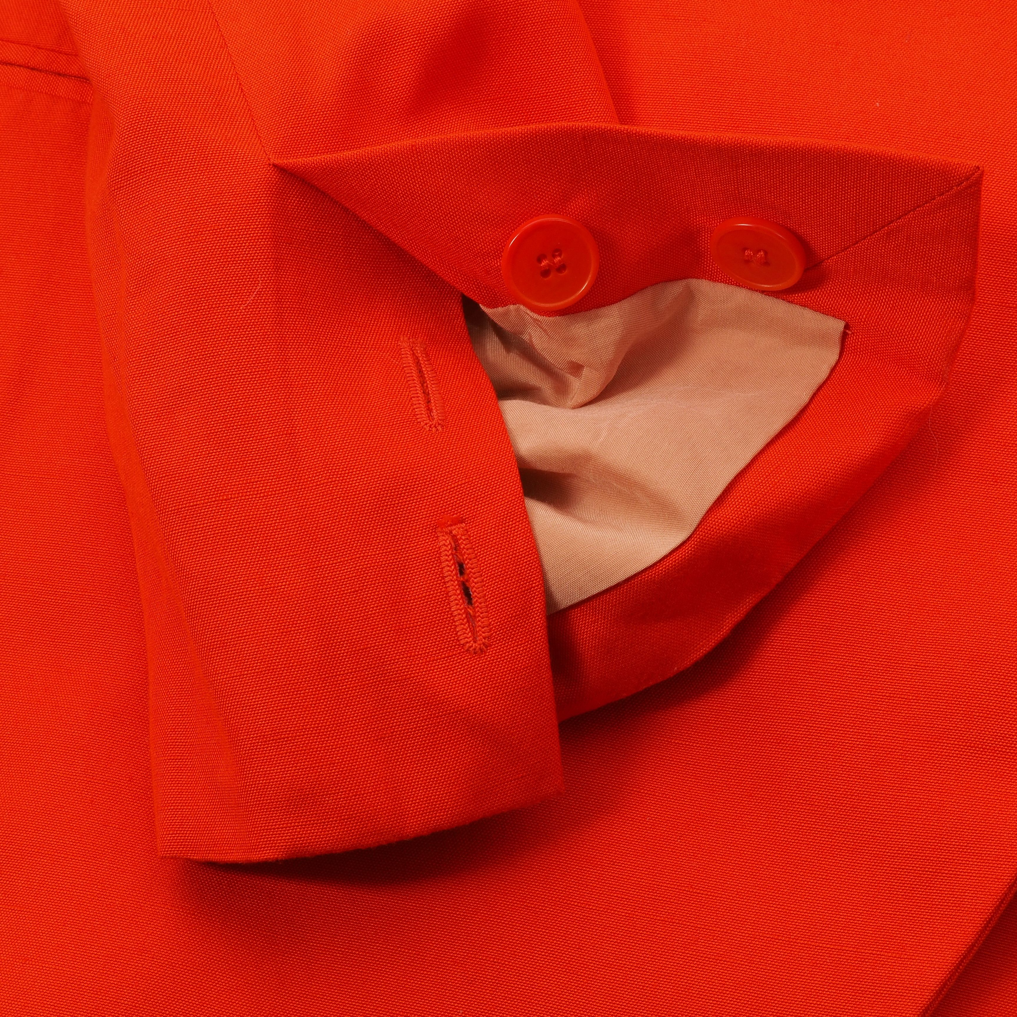 Stella McCartney STELLA MCCARTNEY Orange Double Breasted Blazer Jacket Size M / US 6-8 / IT 42-44 - 5 Thumbnail