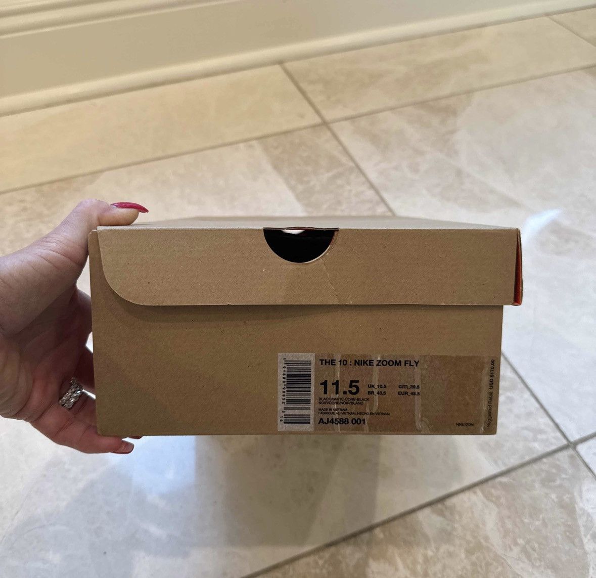 Nike × Off-White Off White x Nike Zoom Fly SP 'Black' Size US 11.5 / EU 44-45 - 7 Thumbnail