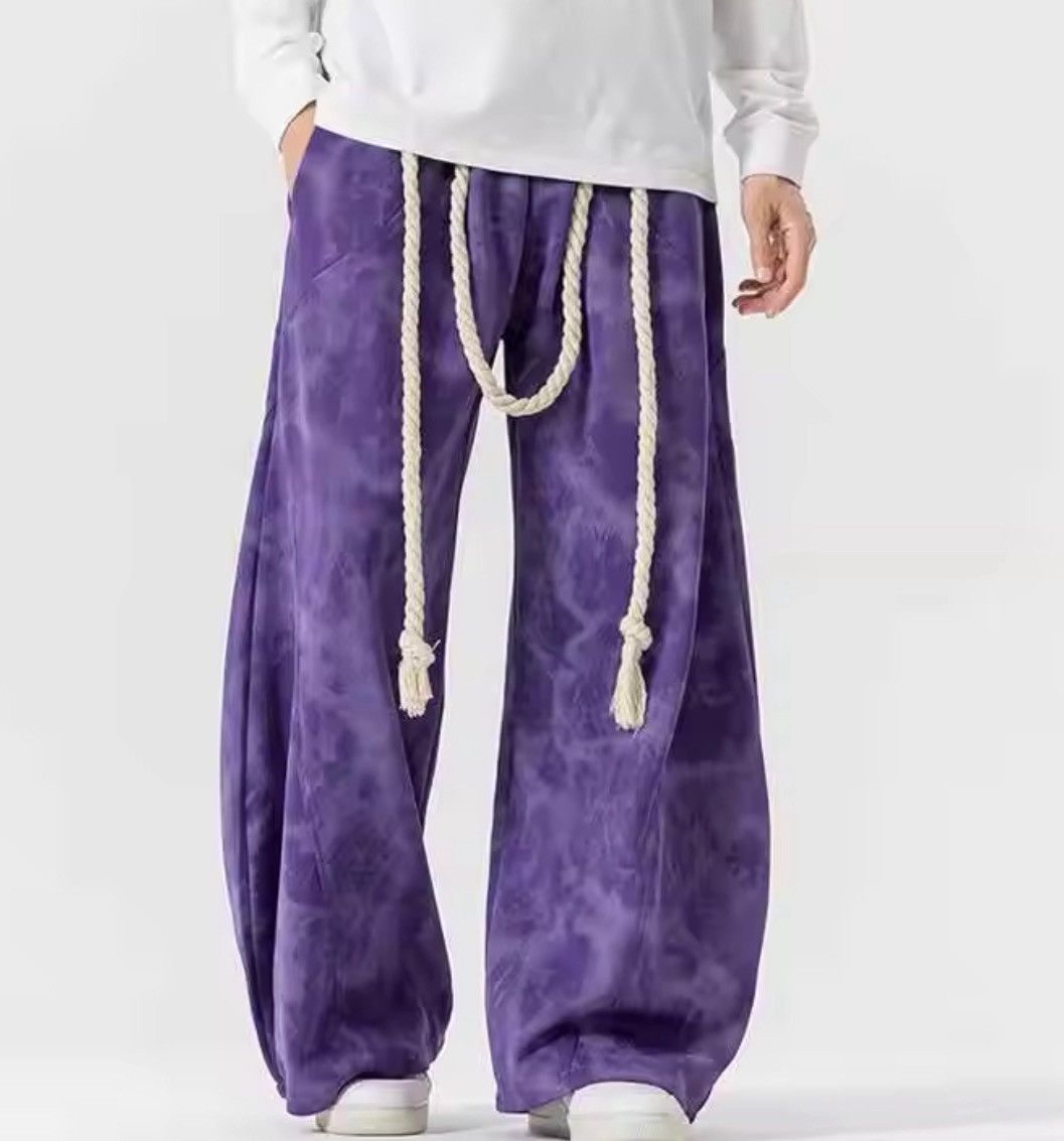 Japanese Brand Baggy rope lace sweats Size US 30 / EU 46 - 1 Thumbnail