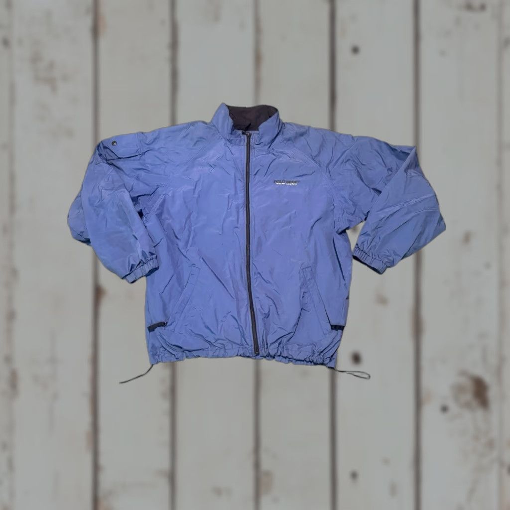 Nike VINTAGE Polo Ralph Lauren Sport Windbreaker Jacket Mens XL Blue Full Zip 90s Size US XL / EU 56 / 4 - 1 Thumbnail