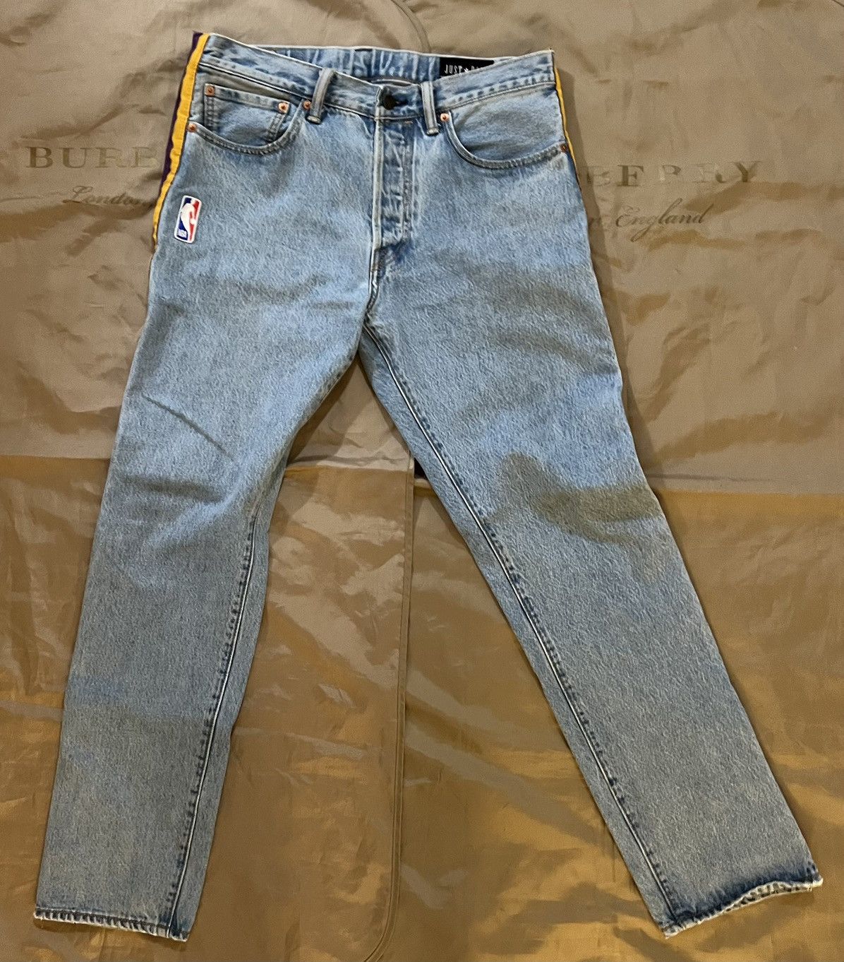 Just Don Just Don Lakers NBA Tearaway Jeans size 32 $900 Size US 32 / EU 48 - 1 Thumbnail