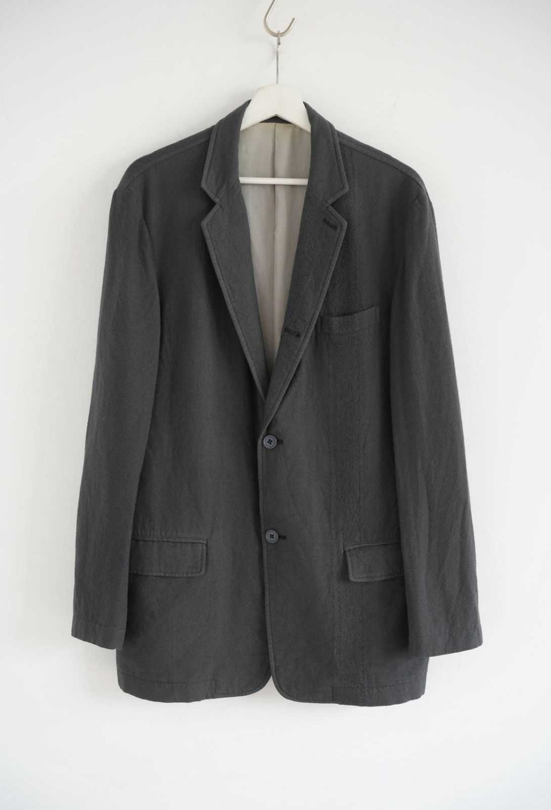 Yohji Yamamoto Yohji Yamamoto 00s Product-Dyed Wool Blazer J4 Size US M / EU 48-50 / 2 - 1 Thumbnail