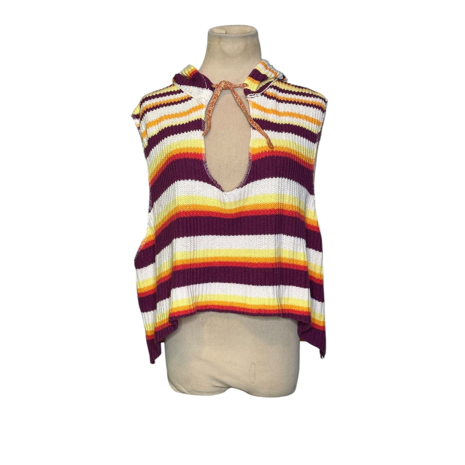 Bdg BDG colorful striped slouchy hoodie sweater Vest Size XS Size XS / US 0-2 / IT 36-38 - 12 Thumbnail