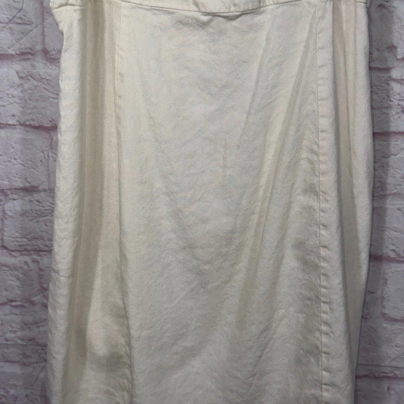 Halston III Halston Women's Linen Blend Spaghetti Strap Dress - Size 12 Size L / US 10 / IT 46 - 3 Thumbnail