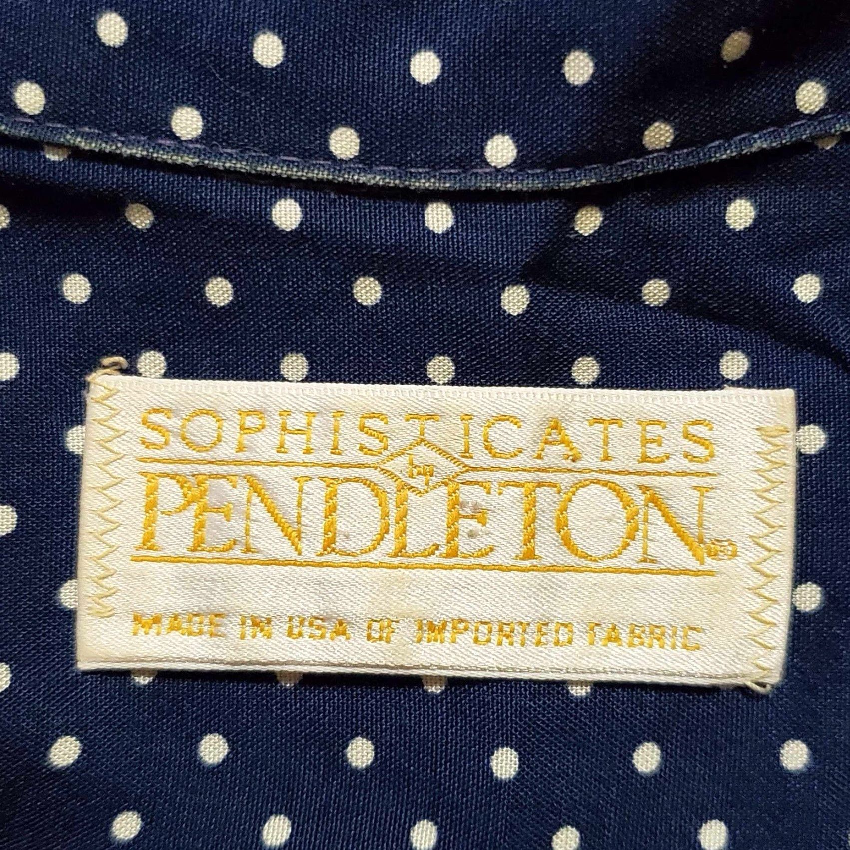 Pendleton VINTAGE Country Sophisticates By Pendleton Womens Blouse Button Up Top Polka Dot Sz 16 Size XXL / US 16-18 / IT 52-54 - 2 Thumbnail