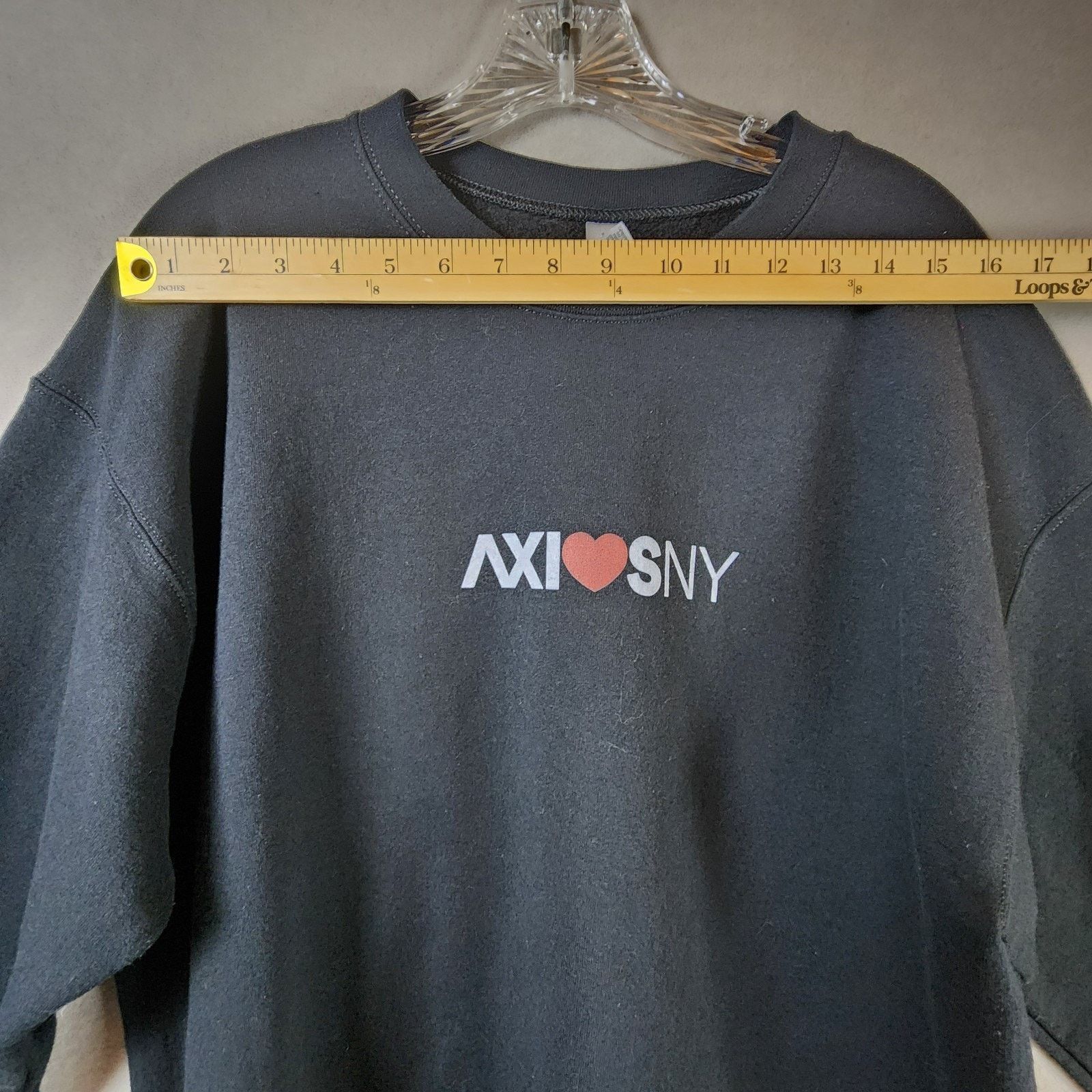 Gildan AXISNY Gildan Heavy Blend Sweatshirt Unisex Large Black Size US L / EU 52-54 / 3 - 3 Thumbnail