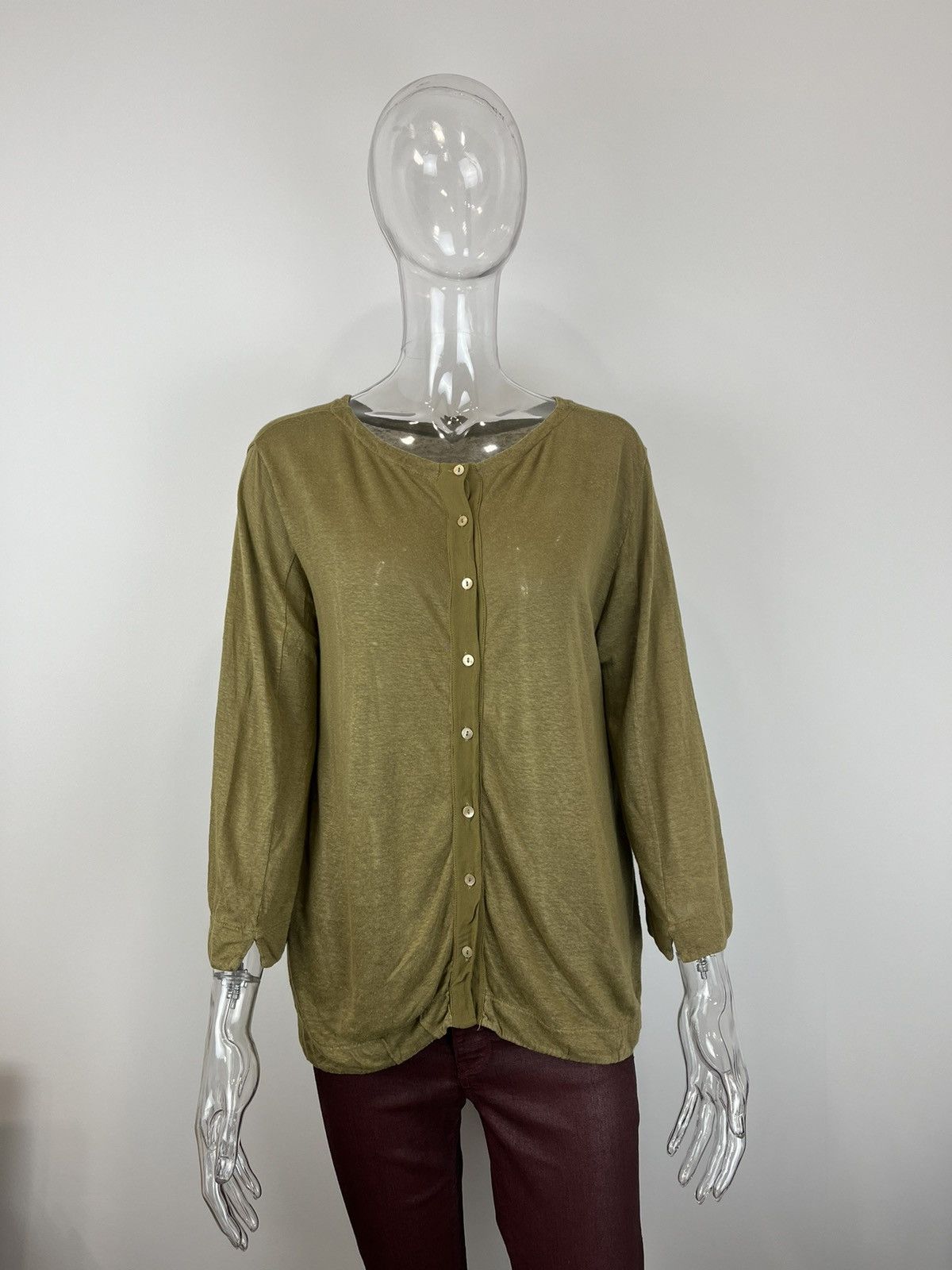 Transit Transit Par Such size 3 lin/linen button up shirt blouse Size XL / US 12-14 / IT 48-50 - 2 Thumbnail