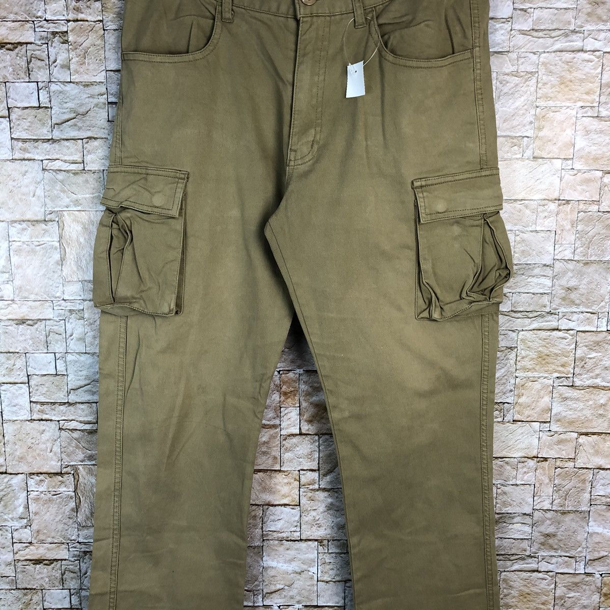 Japanese Brand Louxs Work Union Brown Cargo Multipocket Pants #A649 Size US 32 / EU 48 - 6 Thumbnail