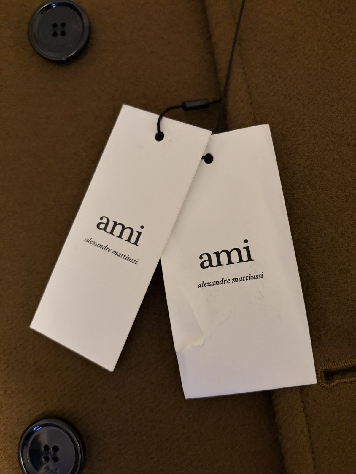 AMI Ami Double-Breasted 100% Wool Overcoat Size US M / EU 48-50 / 2 - 7 Thumbnail