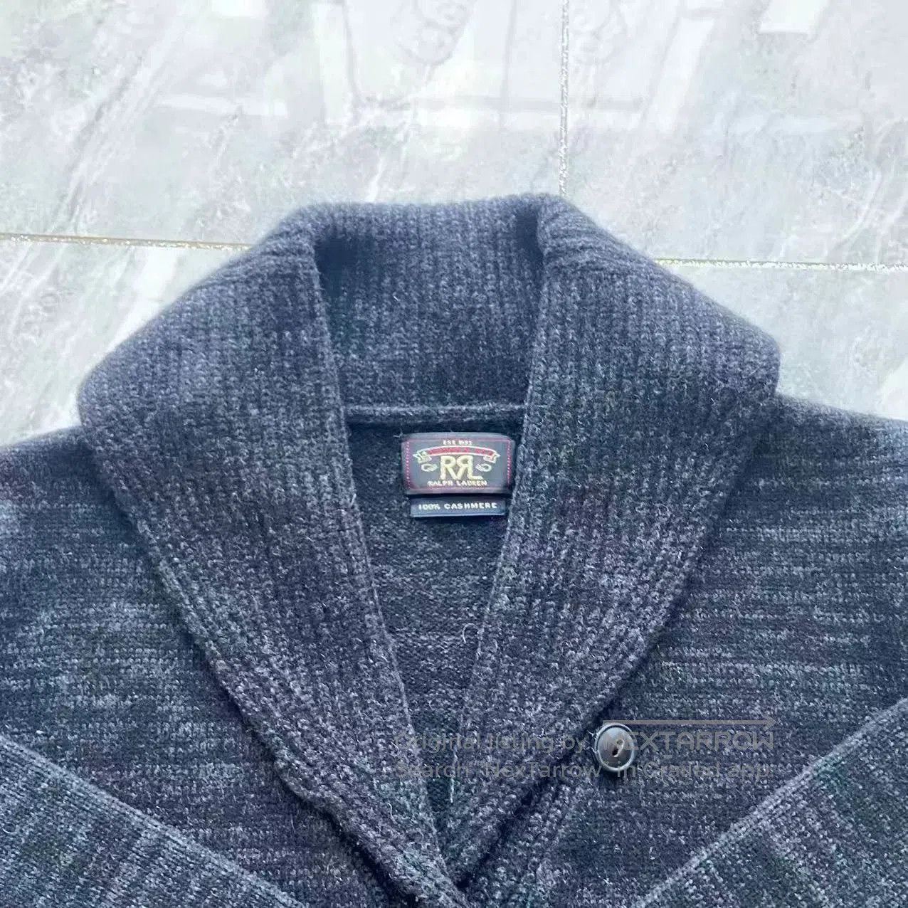 RRL Ralph Lauren DOUBLE RL SS22 Shawl Collar Cashmere Sweater. Size M / US 6-8 / IT 42-44 - 4 Thumbnail