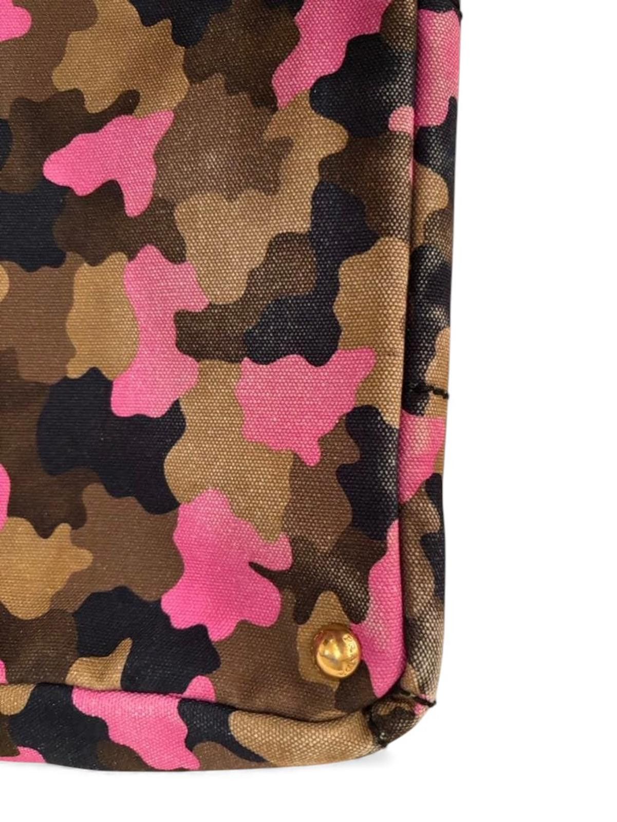 Prada Prada - Pink Brown Camouflage Print Handbag Size ONE SIZE - 5 Thumbnail
