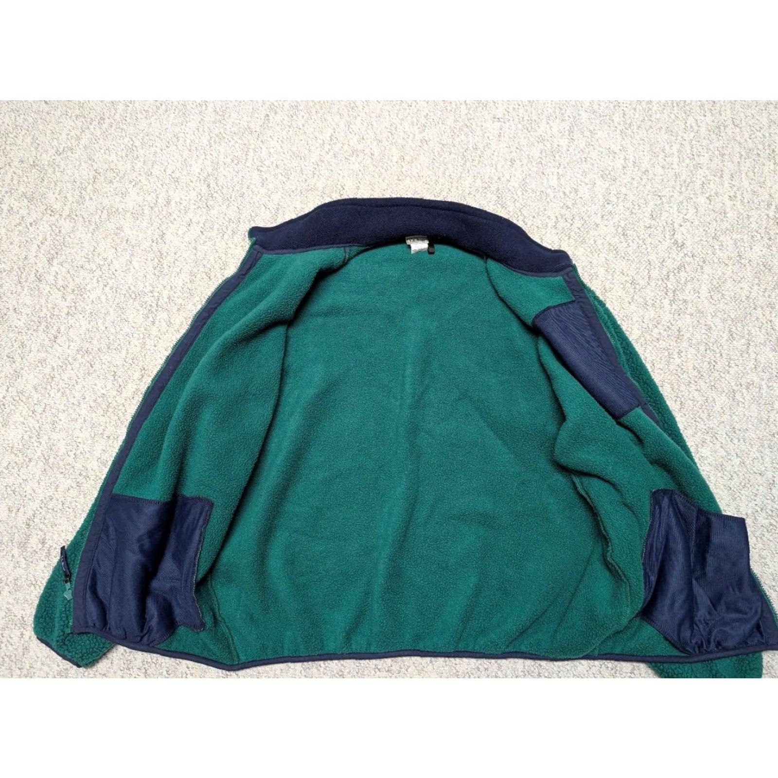 Vintage VINTAGE L.L. Bean Jacket Men 2XL TALL Fleece Green Deep Pile 1990s USA Made Zip Size US M / EU 48-50 / 2 - 5 Thumbnail